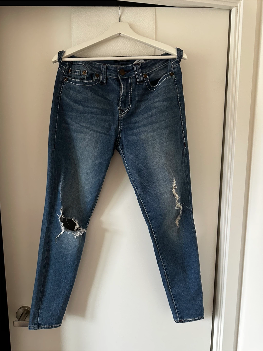 True Religion Halle Mid Rise Super Skinny Jeans - Size 29