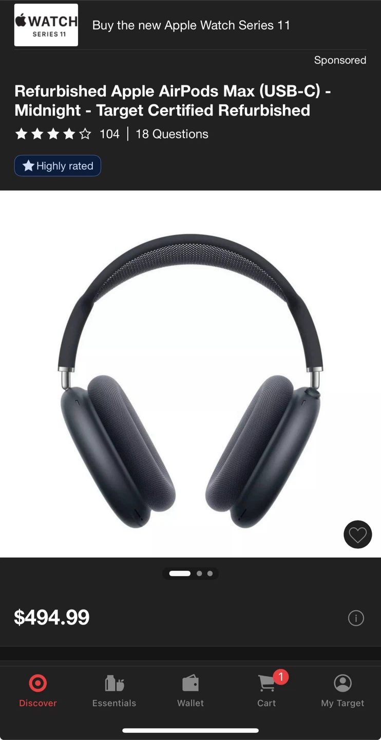 New Apple AirPods Max - Midnight - photo 3