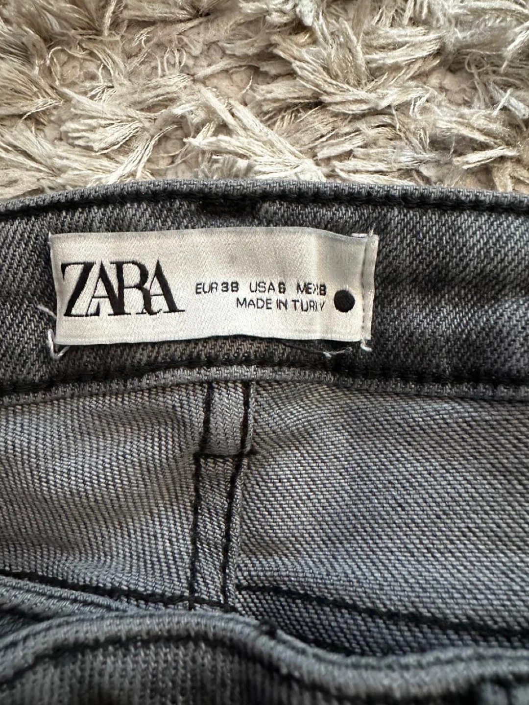 Zara Grey Jeans - Size 38 EUR - photo 3