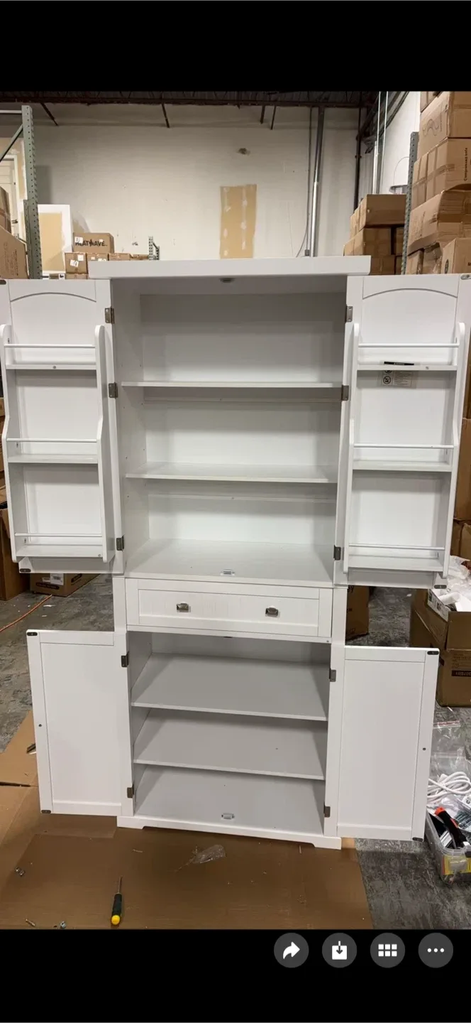 White Storage Cabinet image indicator(2)