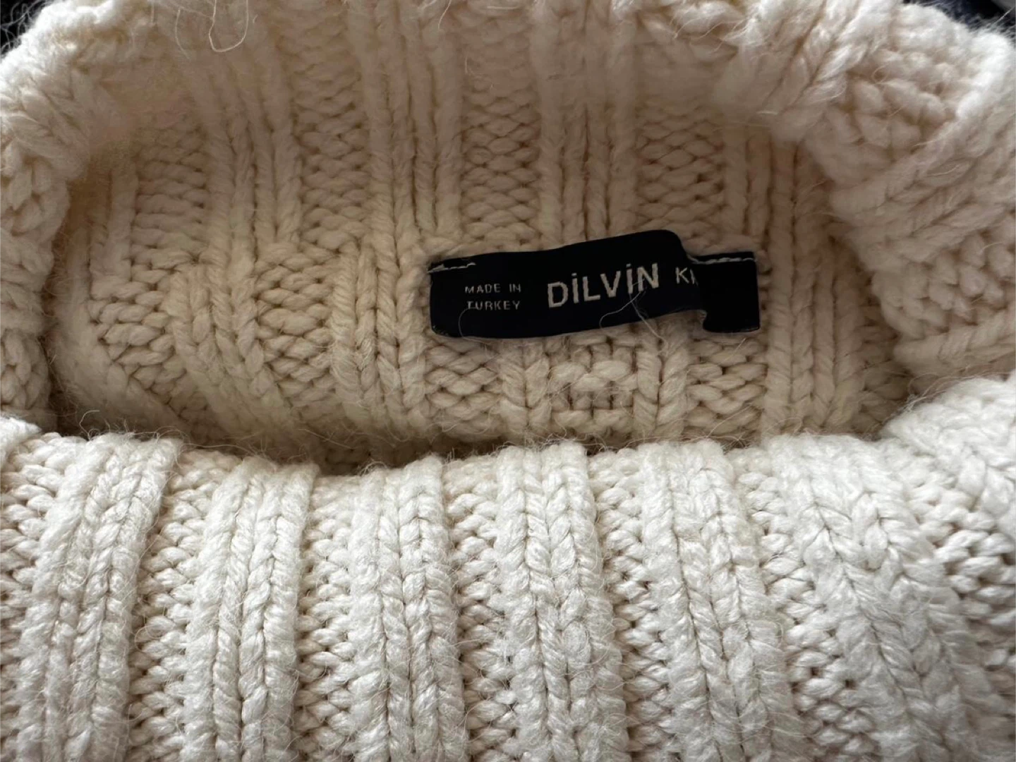 Cream Knit Button Detail Sweater - photo 5