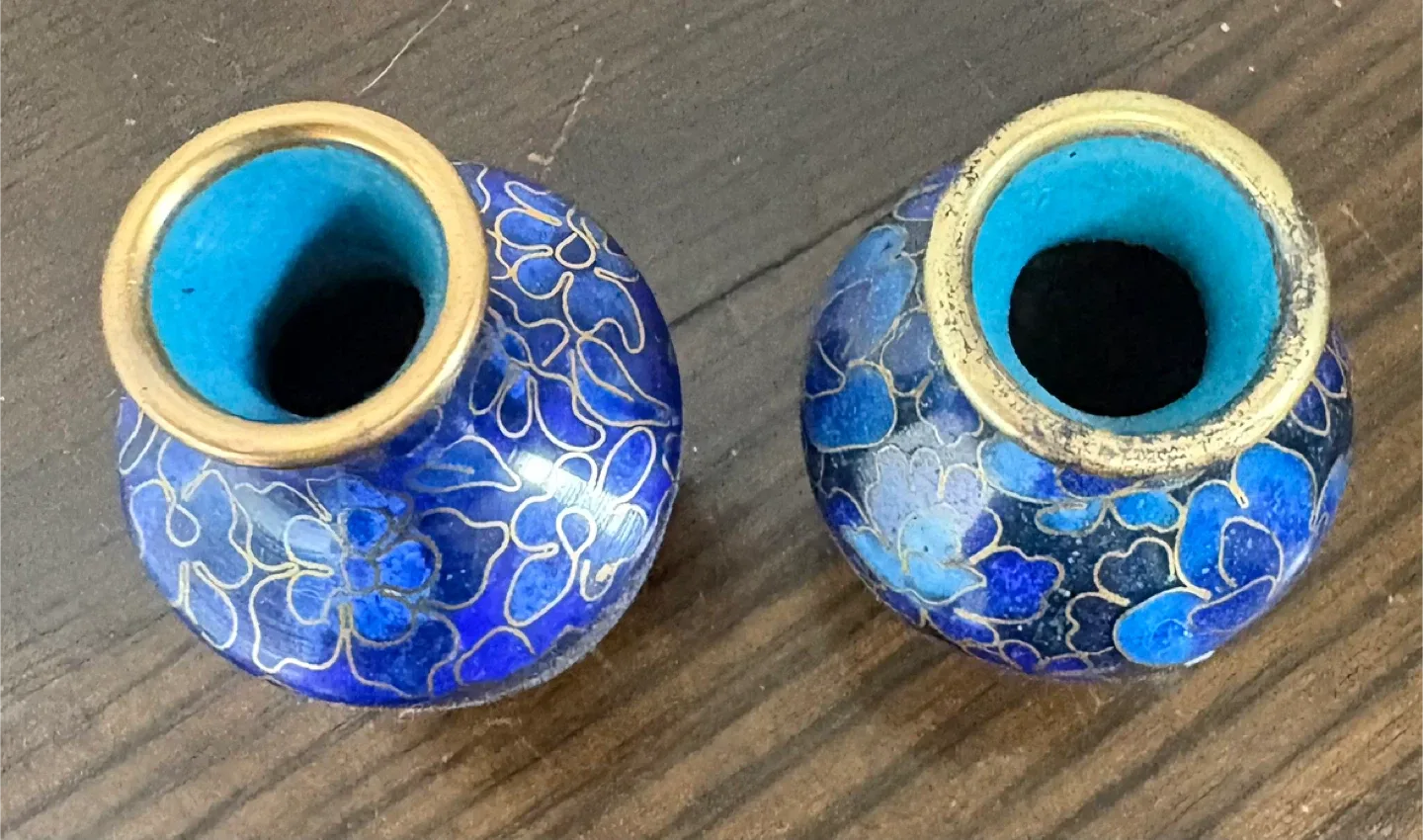 Cloisonné Vases - Pair of Decorative Vases image indicator(3)