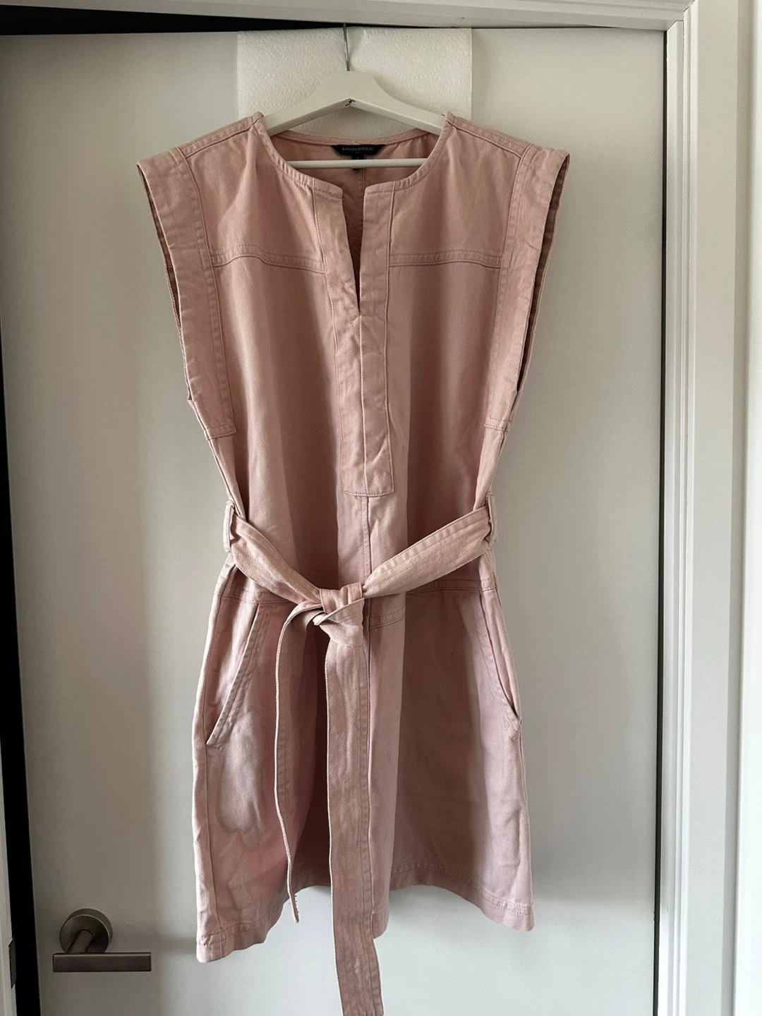 Banana Republic Pink Denim Dress - Size L