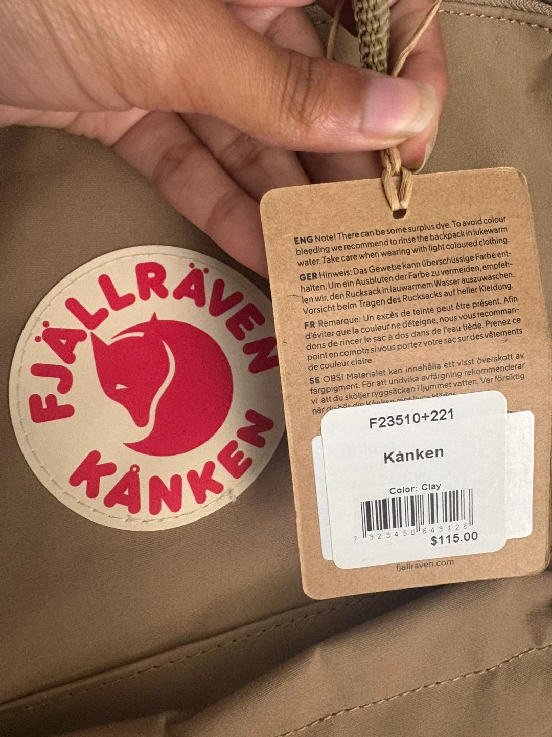 Fjallraven Kanken Backpack - Clay Colour - photo 3