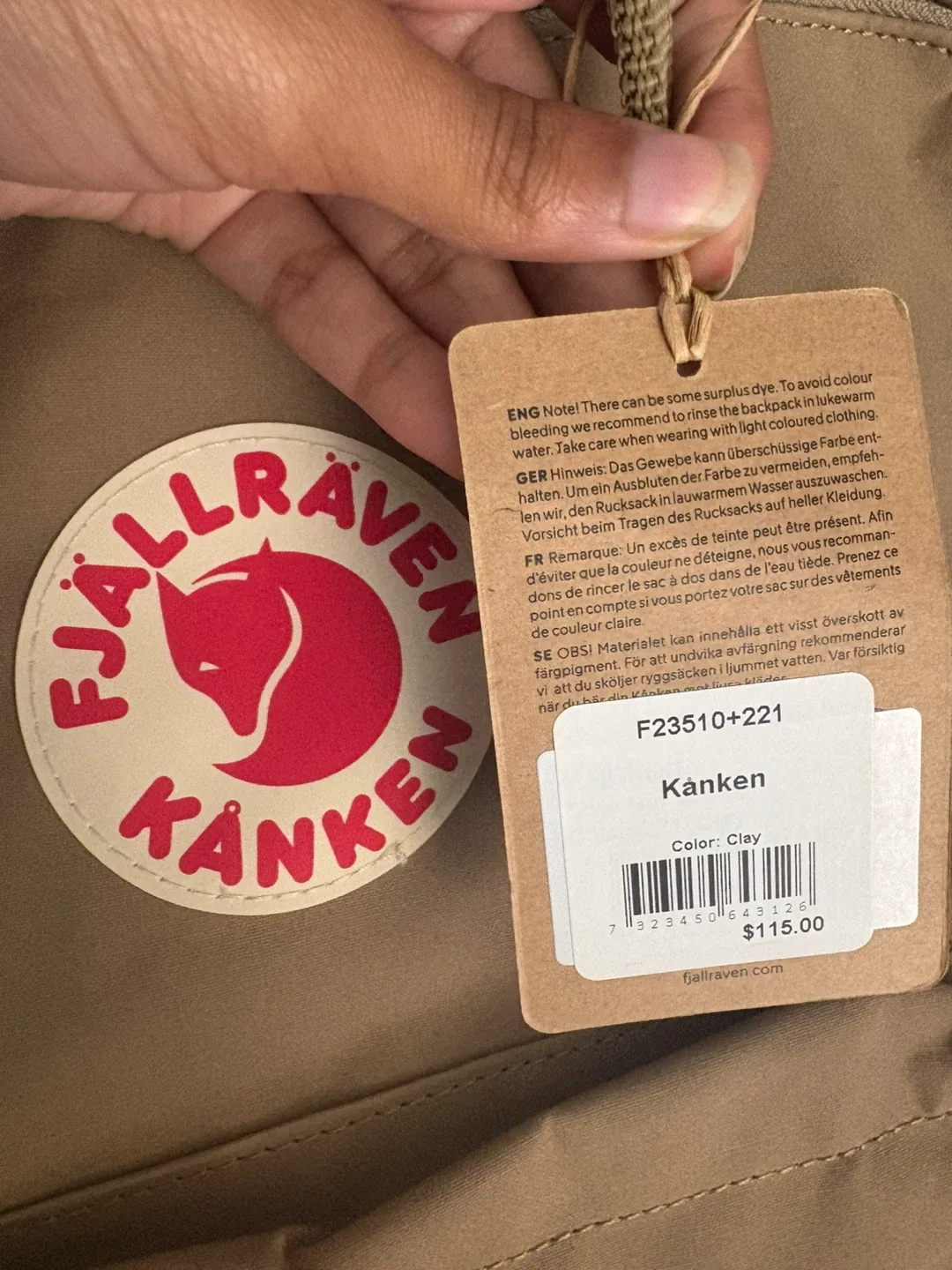 Fjallraven Kanken Backpack - Clay Colour image indicator(3)