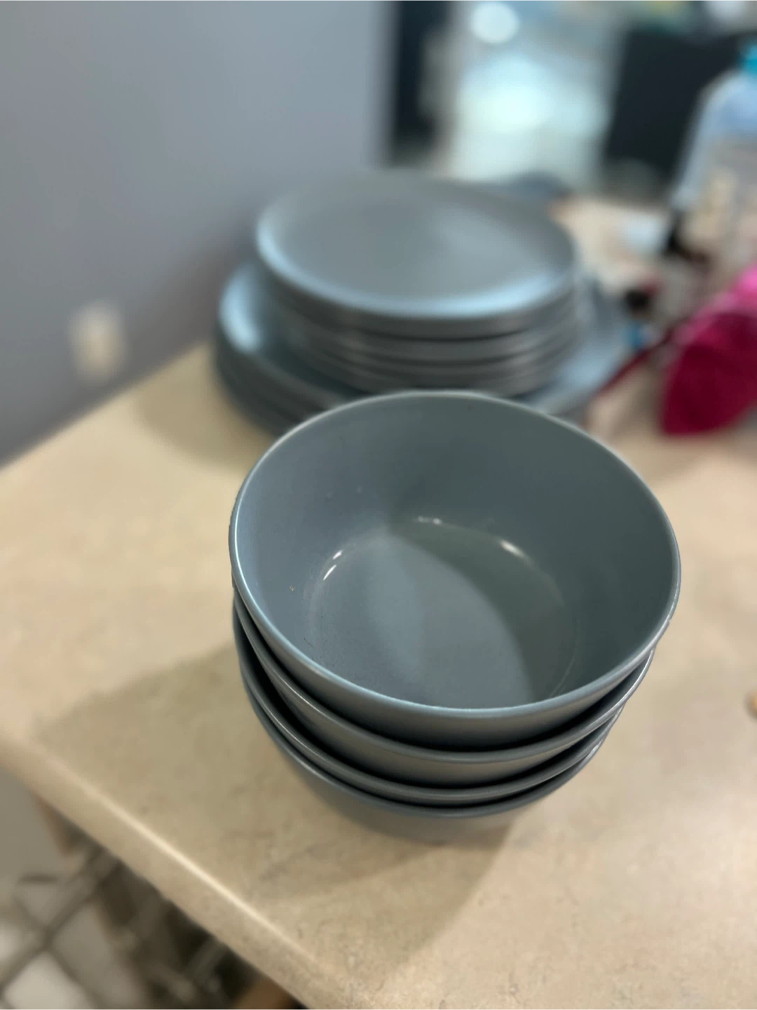 IKEA Dinnerware Set - Bowls, Plates, Mugs - Grey - photo 5