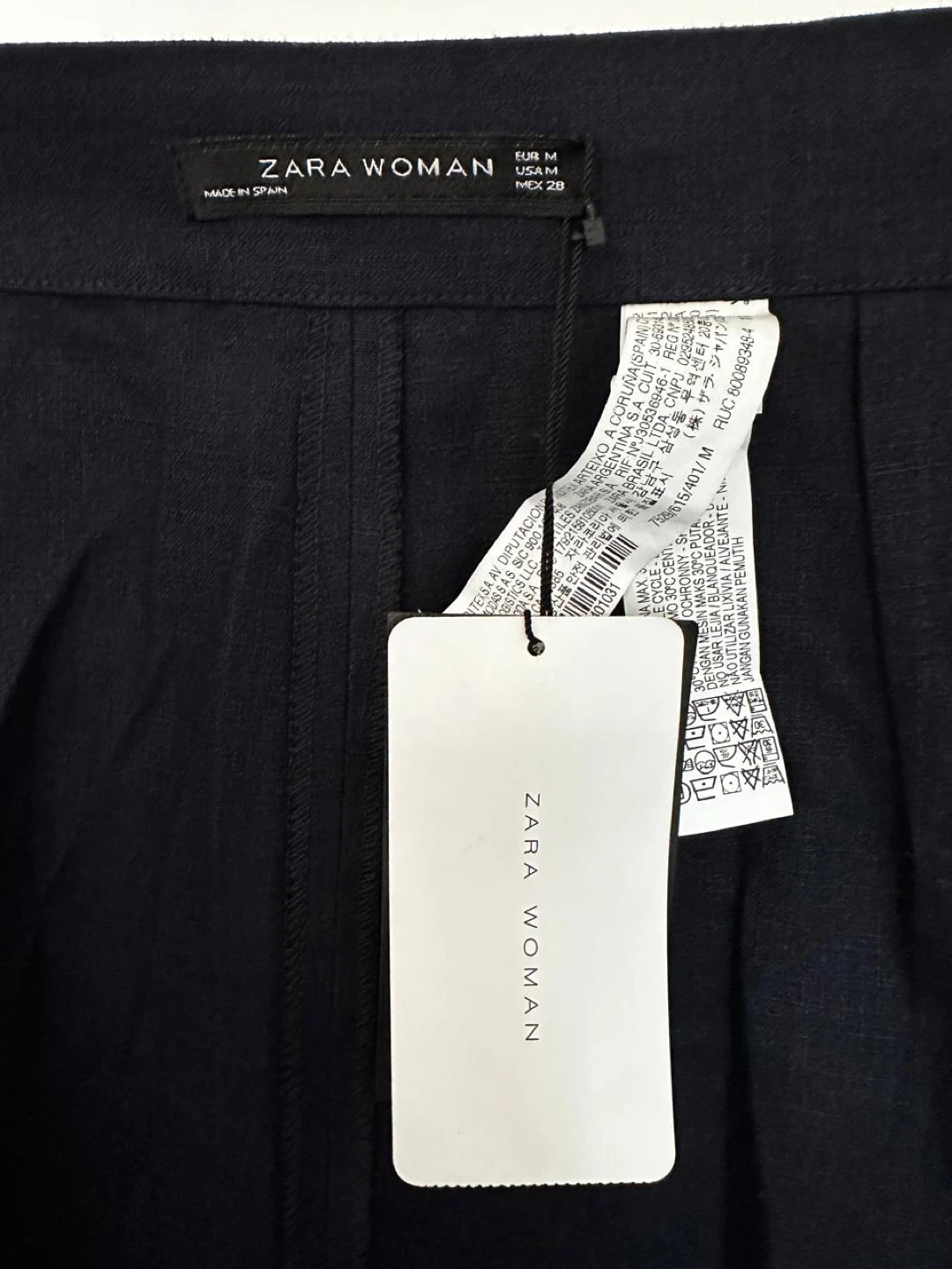 Zara Woman Navy Wrap Skirt - Size M - photo 5