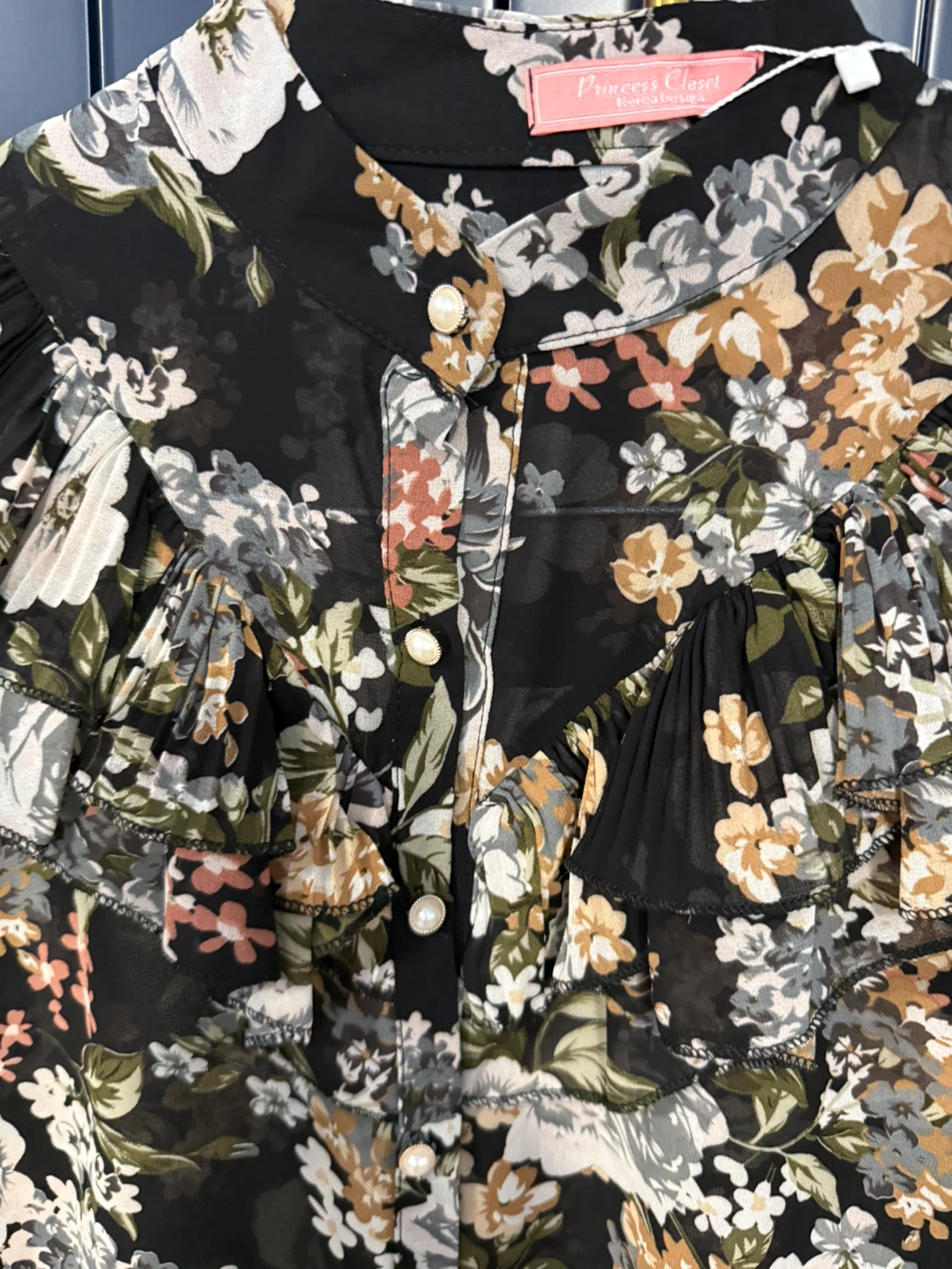 New Princess Closet Floral Ruffle Blouse size M - photo 4