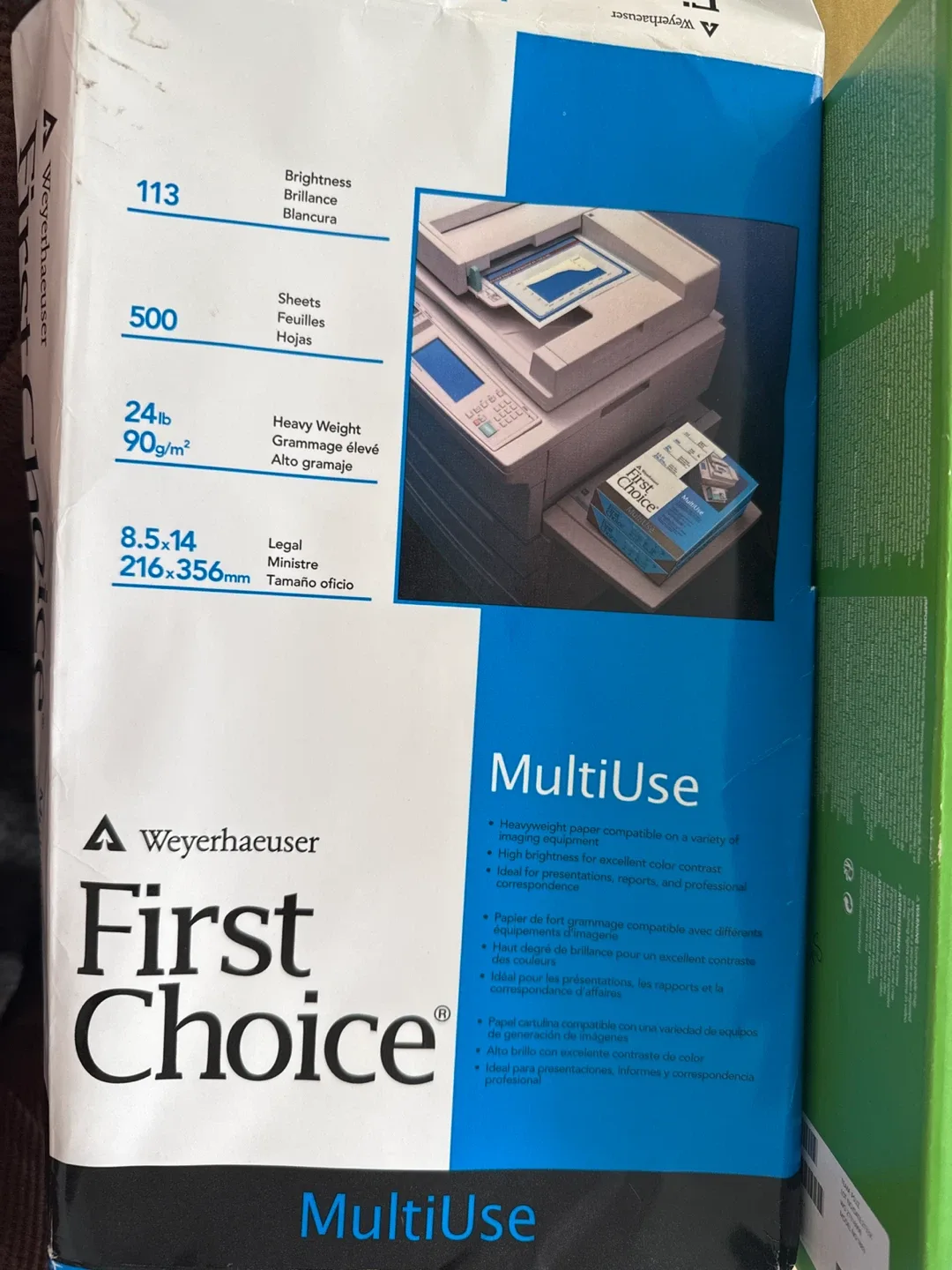 Weyerhaeuser First Choice MultiUse Paper - 500 Sheets thumbnail