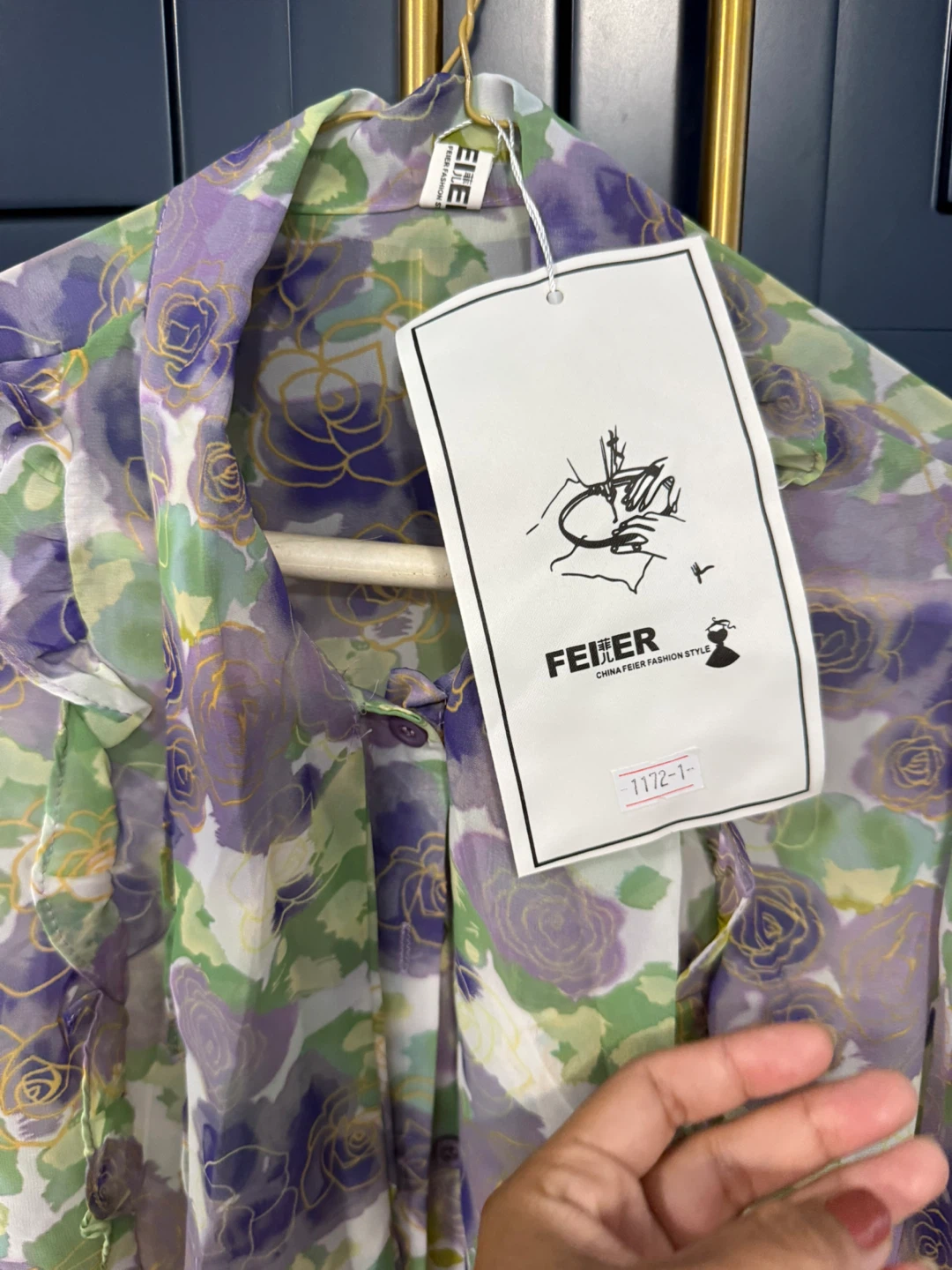 New Floral Blouse by FEIER China Fashion Style size M - photo 2