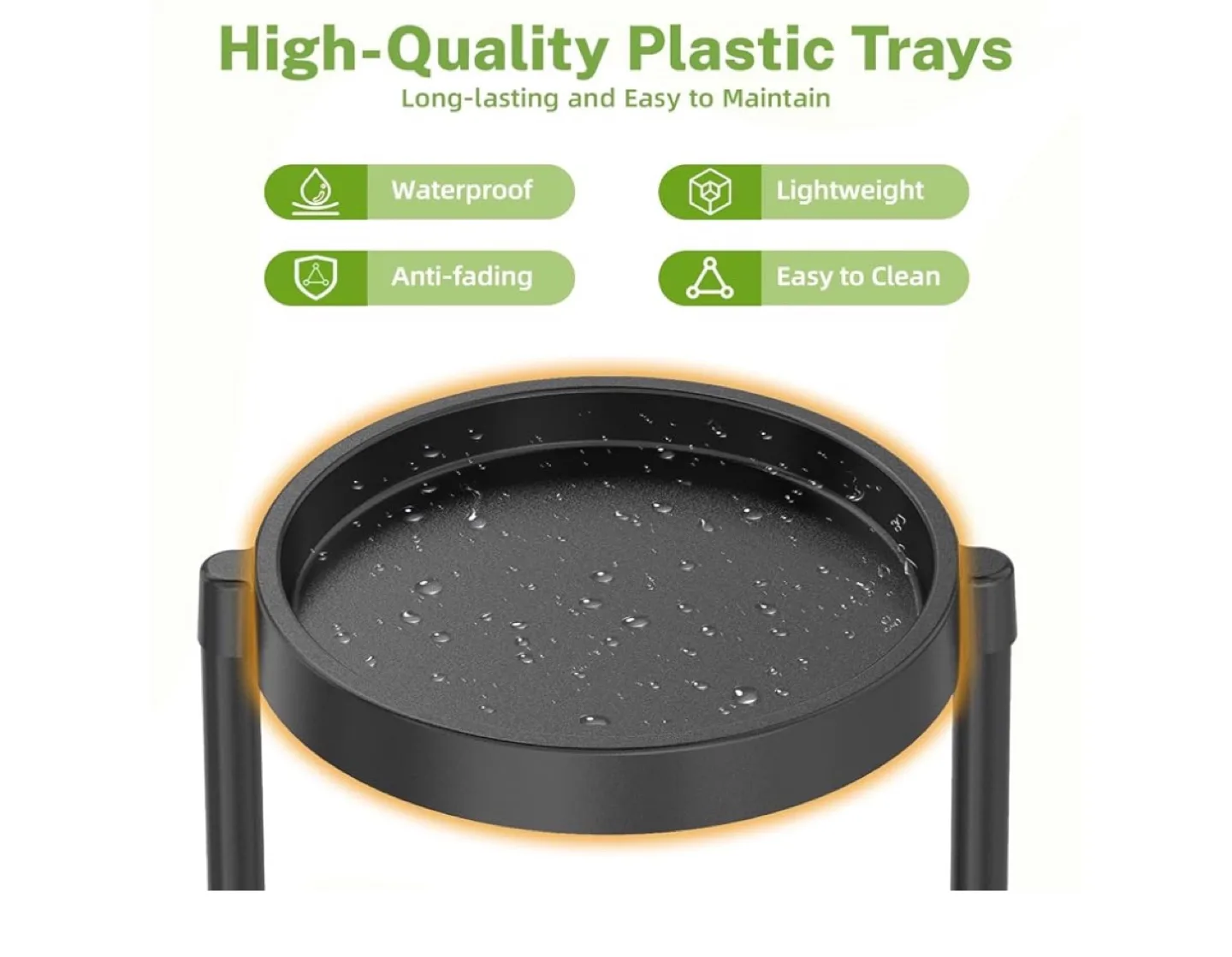 Black 5-Tier Plant Stand - Foldable Design image indicator(10)