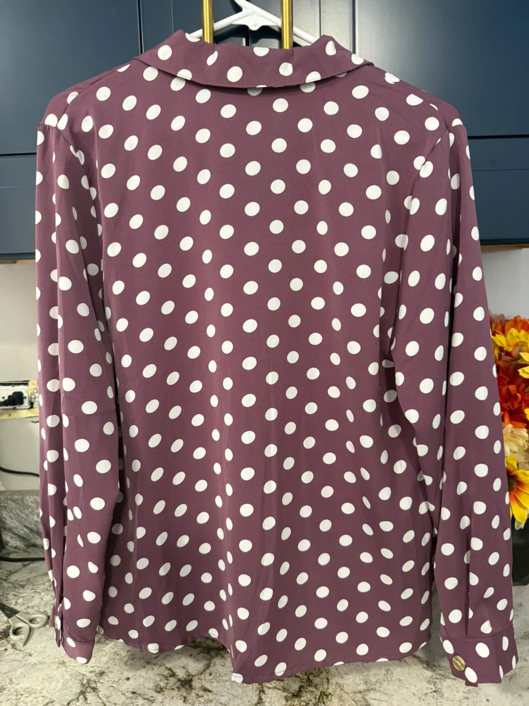 Everything New York Polka Dot Blouse size M - photo 2
