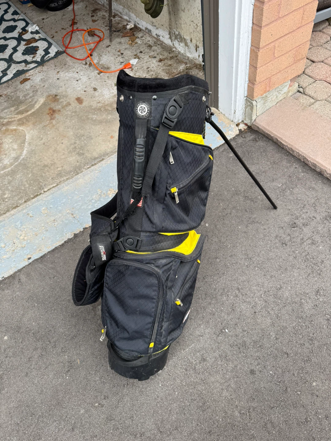 Pro Select Golf Stand Bag - Black & Yellow