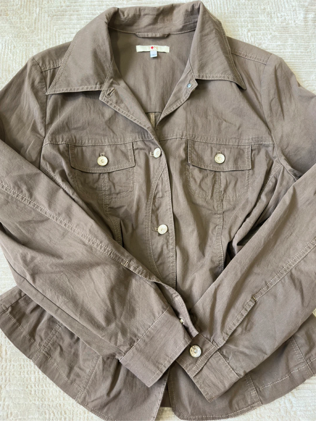 Toni Dress Brown Jacket - Size 42 - photo 2