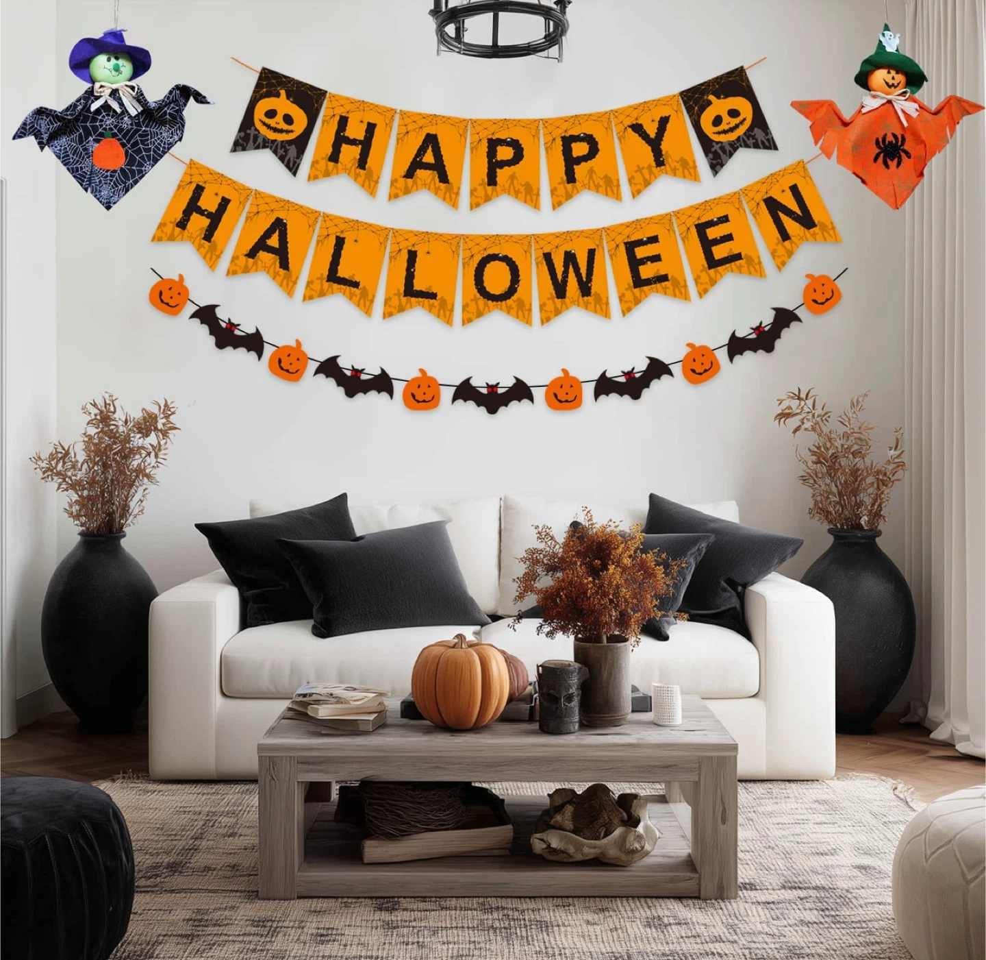 Halloween Decoration Set (Balloons, Banner, Props) - photo 2