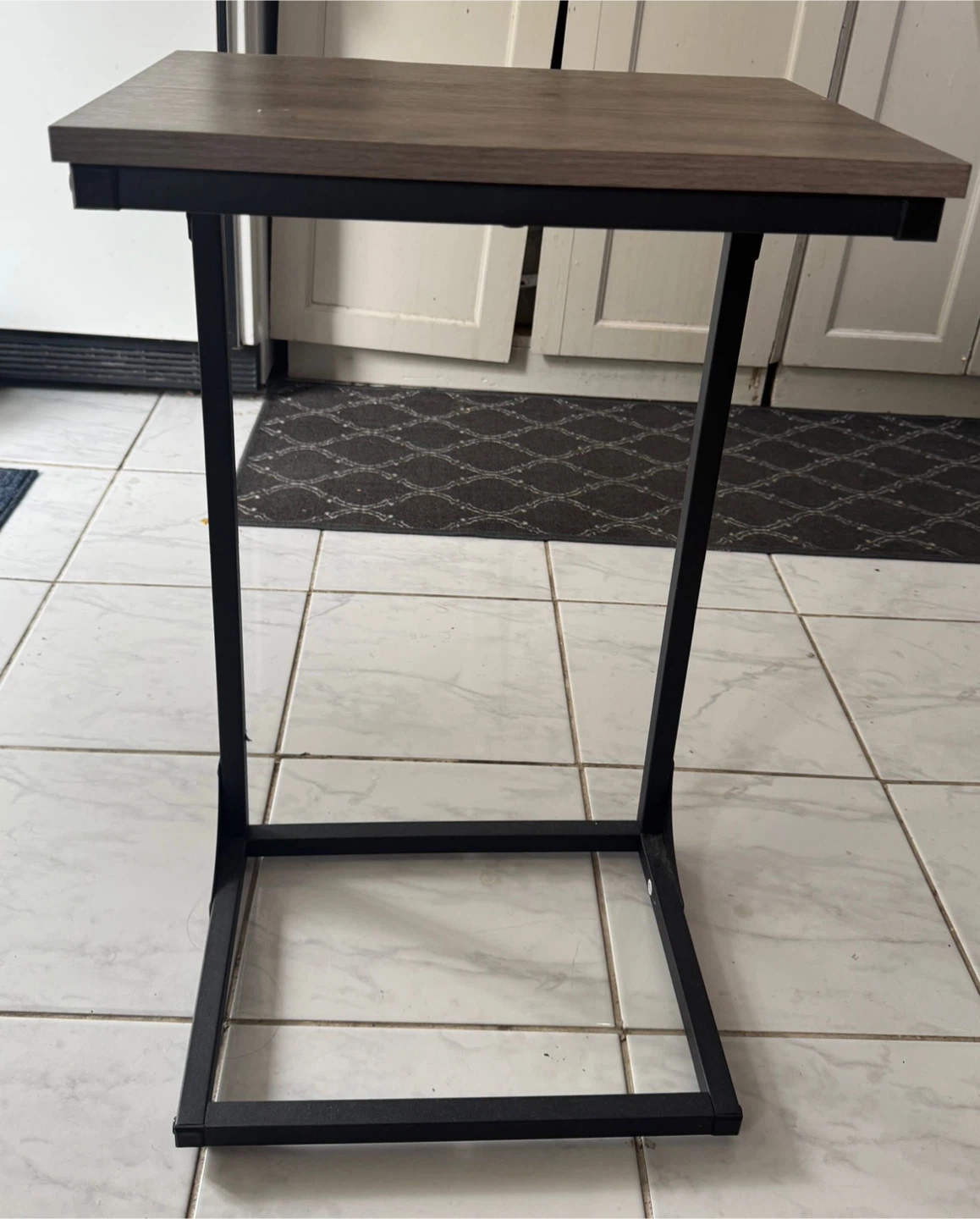 Side Table with Metal Frame