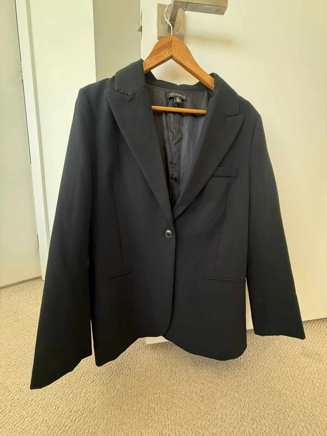 Saks Fifth Avenue Black Blazer thumbnail
