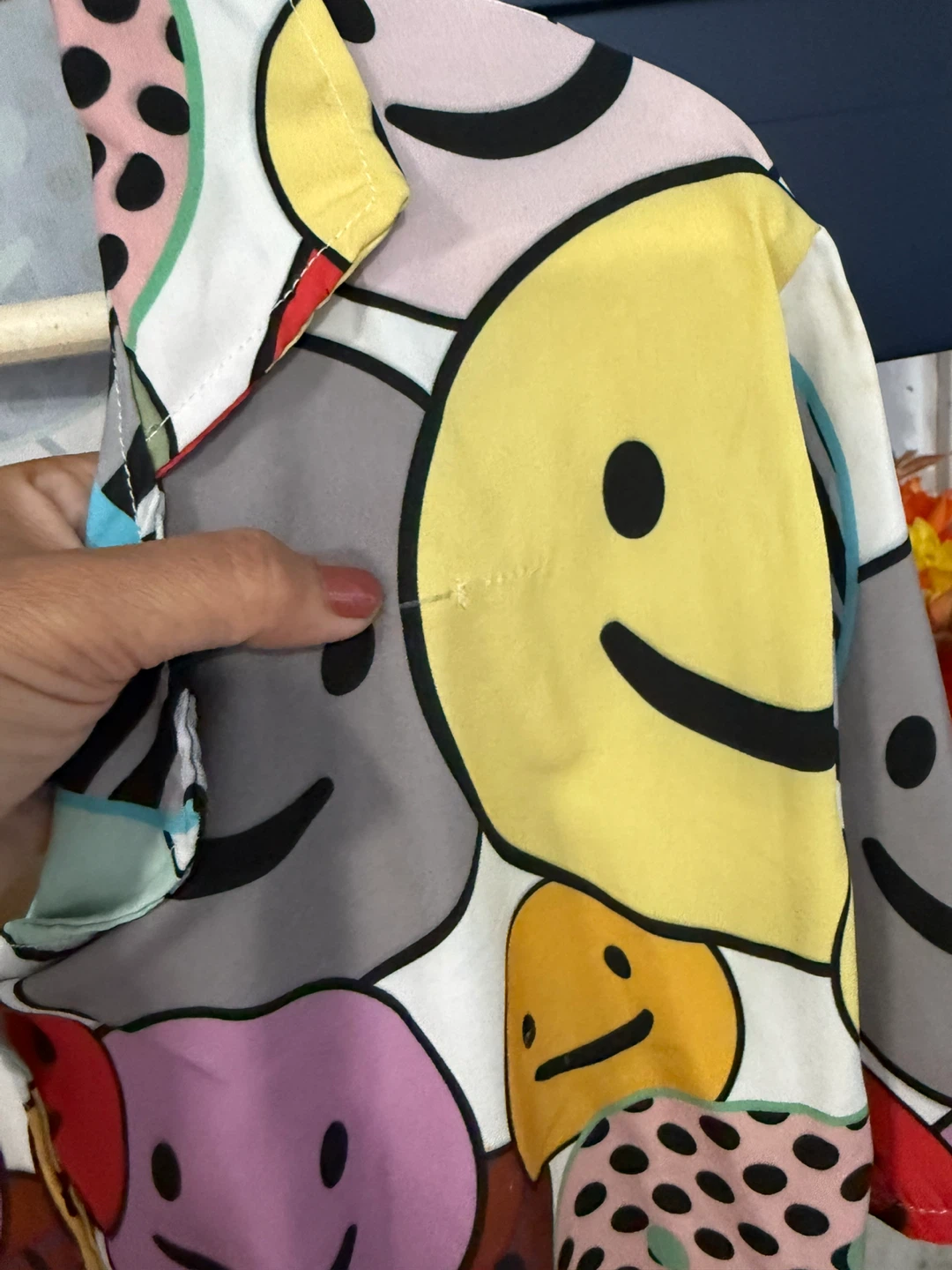 Topshop Smiley Face Print Shirt size M - photo 4