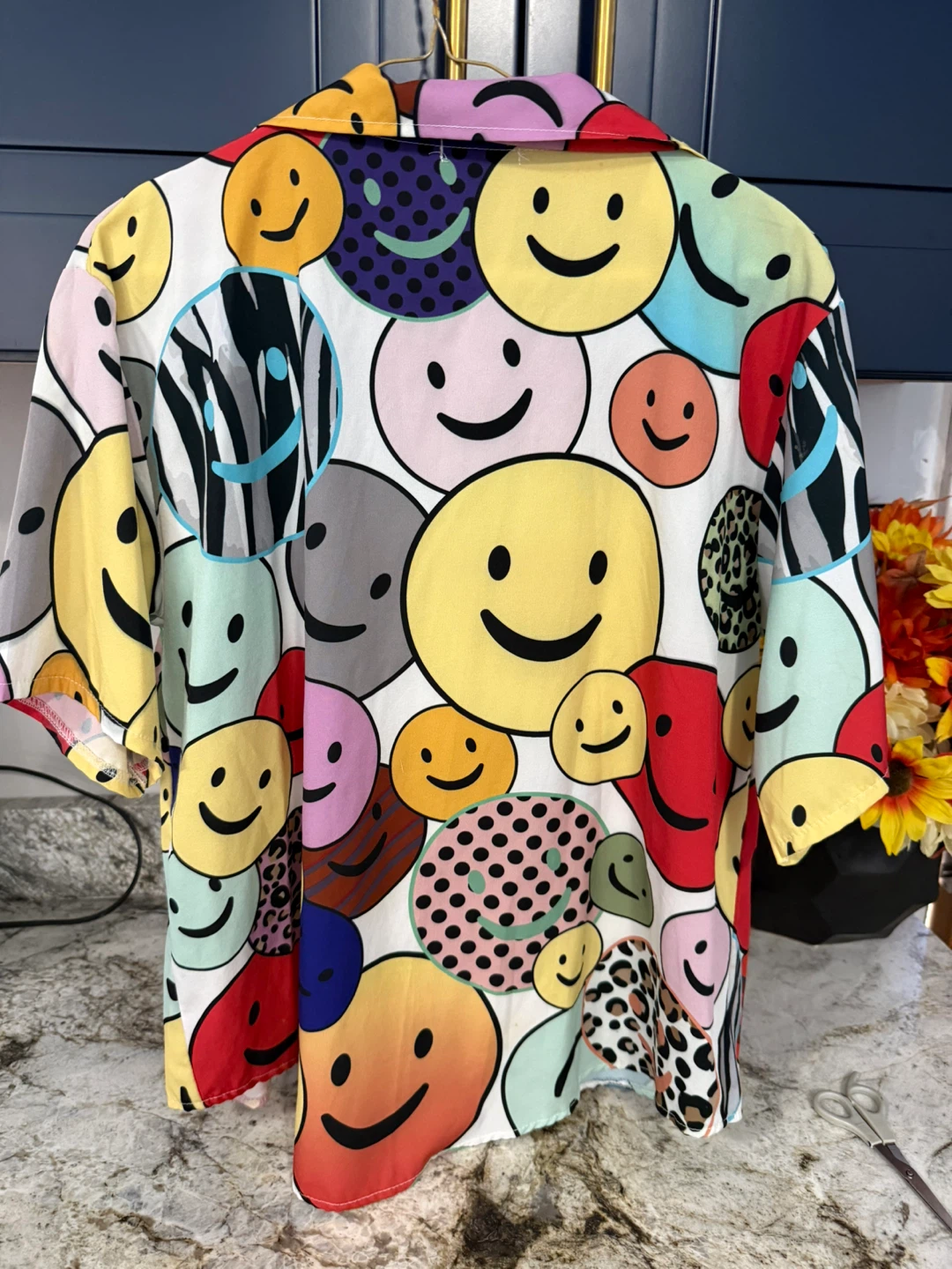 Topshop Smiley Face Print Shirt size M - photo 3