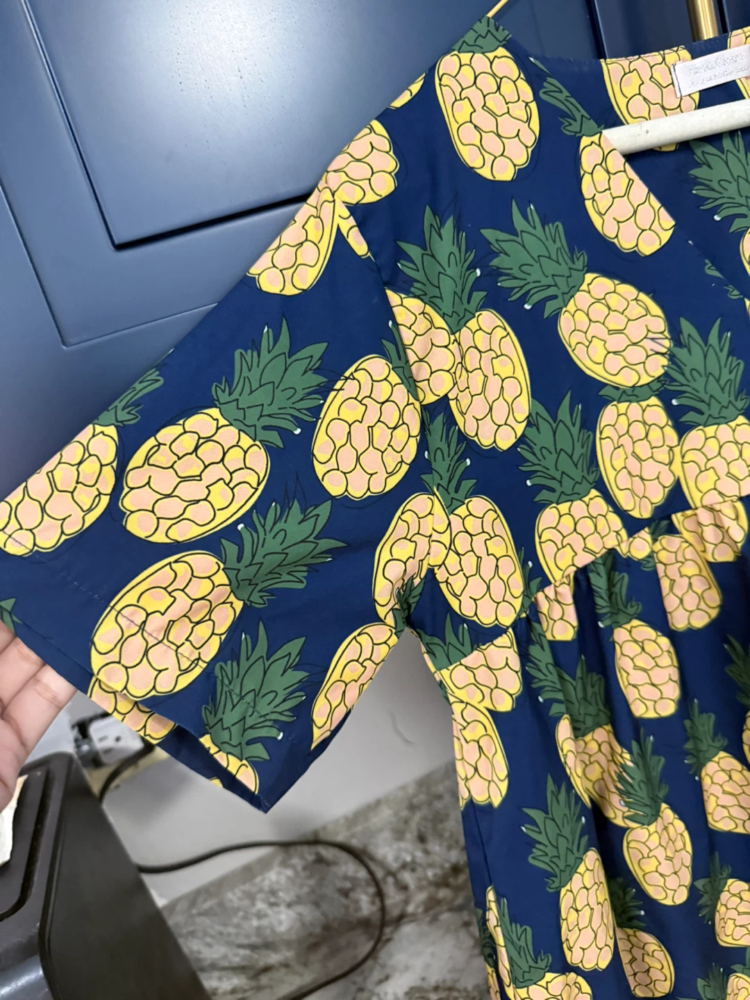 Pineapple Print Dress size L ( like new ) - photo 2