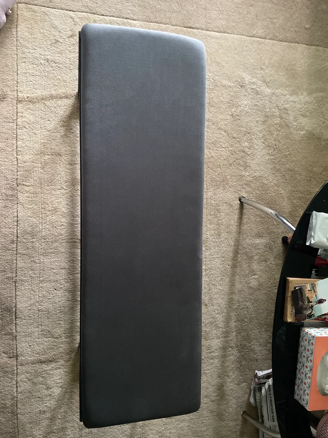 Black-Grey Shoe Rack Bench image indicator(2)