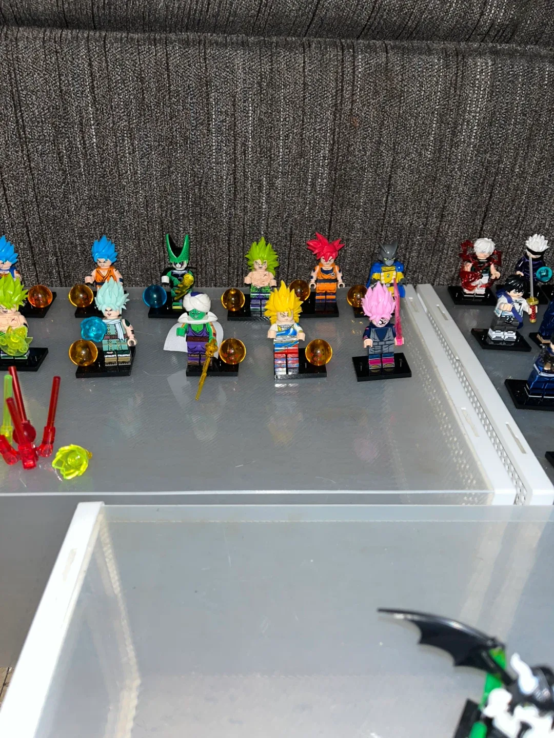 Lego anime mini figure lot, dragon ball z, jjk, and bleach image indicator(4)