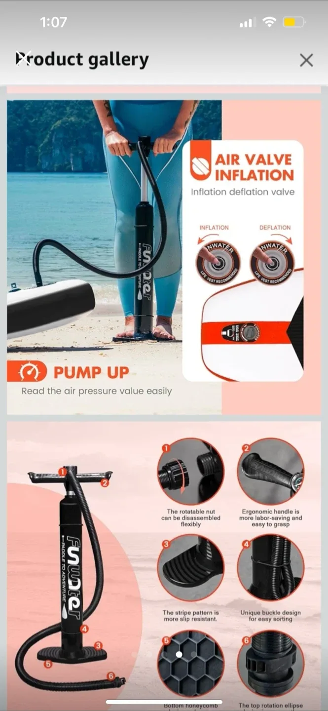 New FunWater Paddle Board 11' x 33" x 6" image indicator(4)