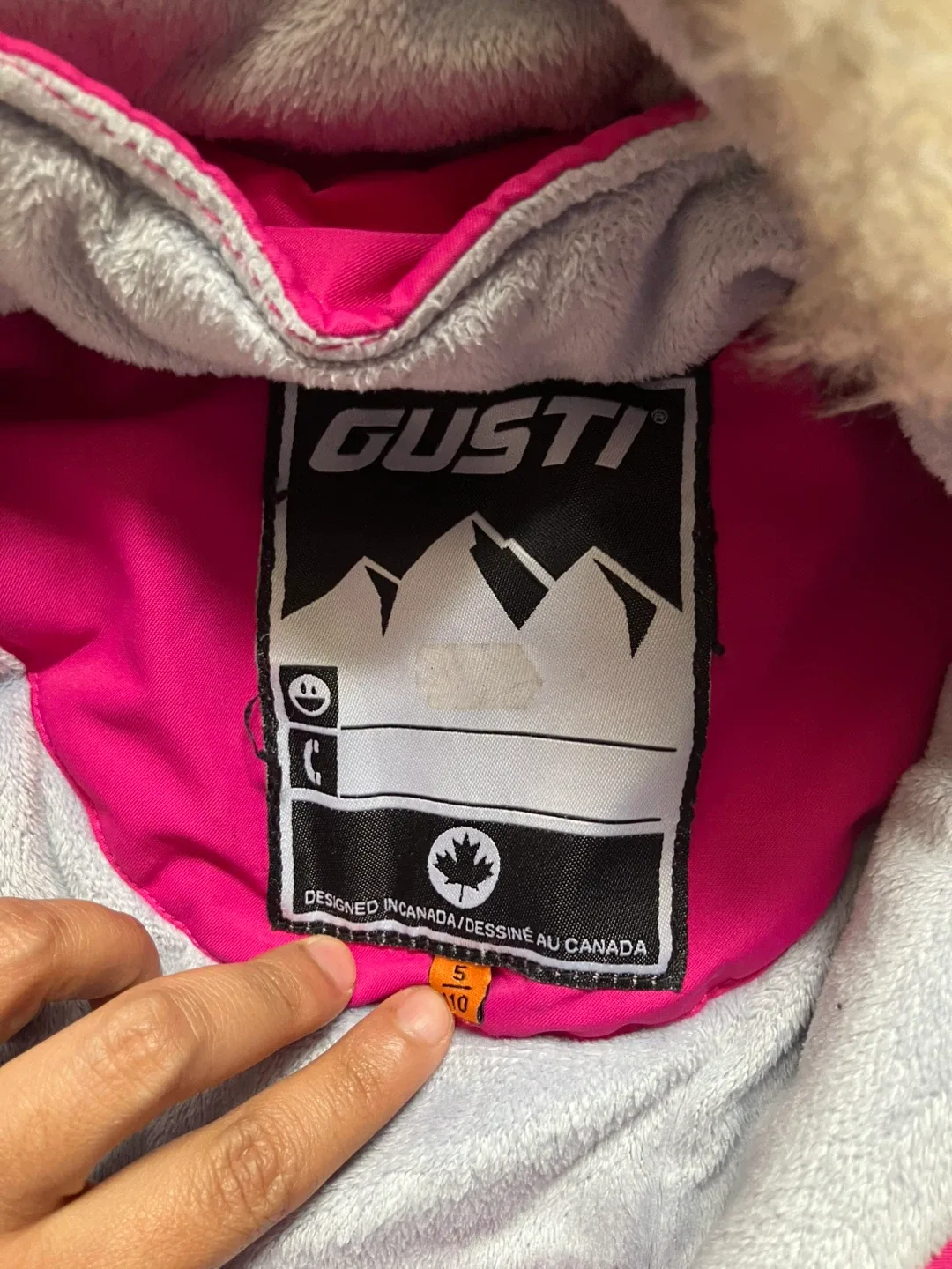 Gusti Kids' Pink Winter Jacket - Size 5 image indicator(2)