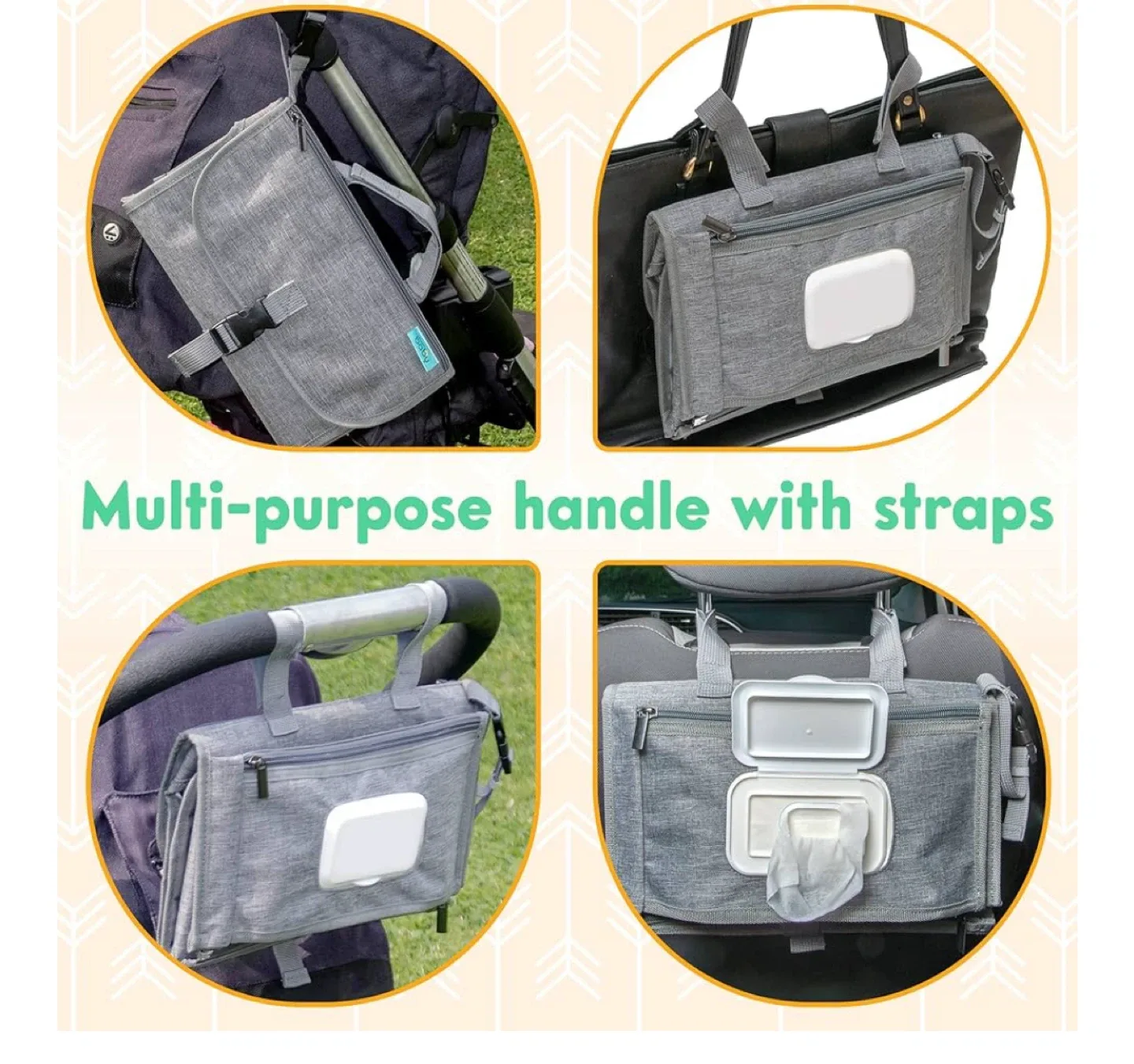 New Kopi Baby Portable Diaper Changing Pad - Grey image indicator(2)