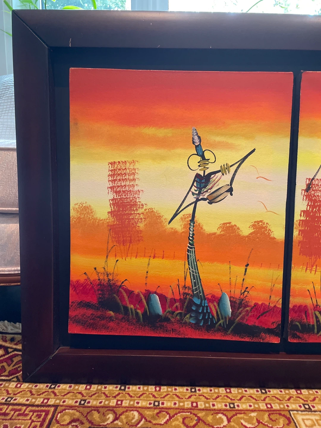 Framed Triptych Painting - photo 3