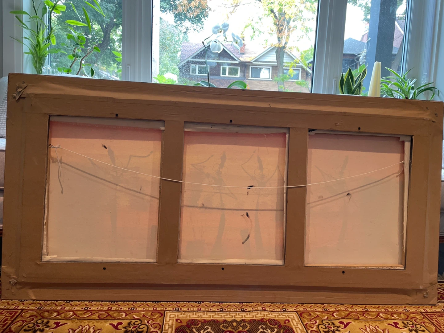 Framed Triptych Painting - photo 2