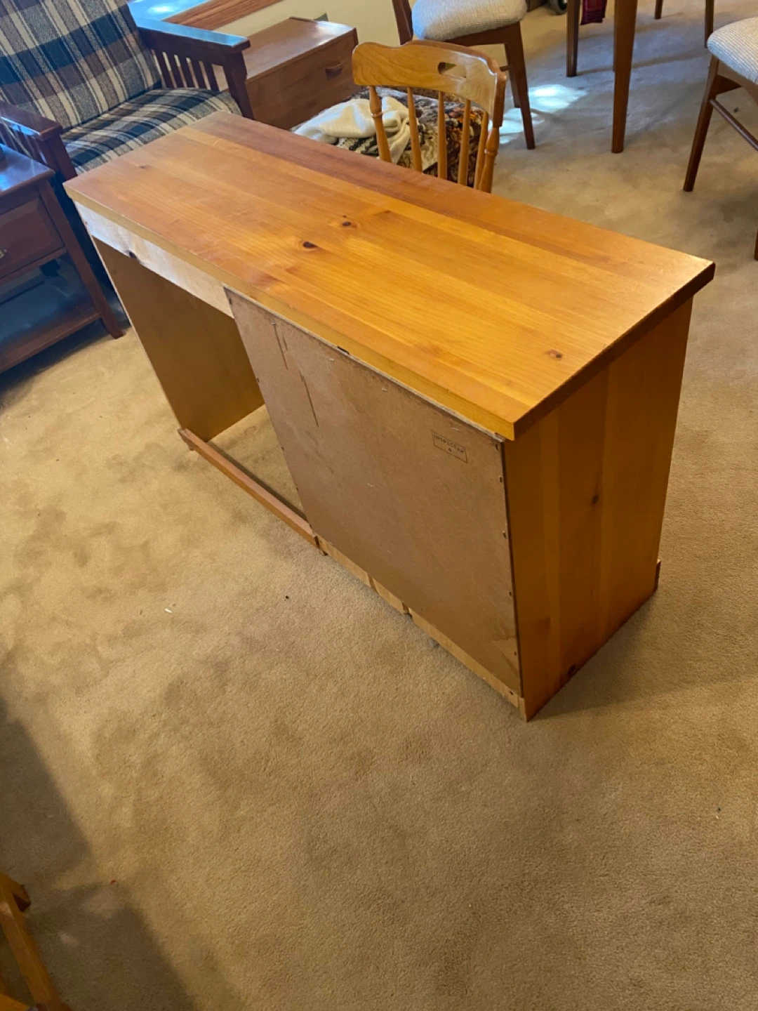 Wooden Desk with Drawers - photo 4