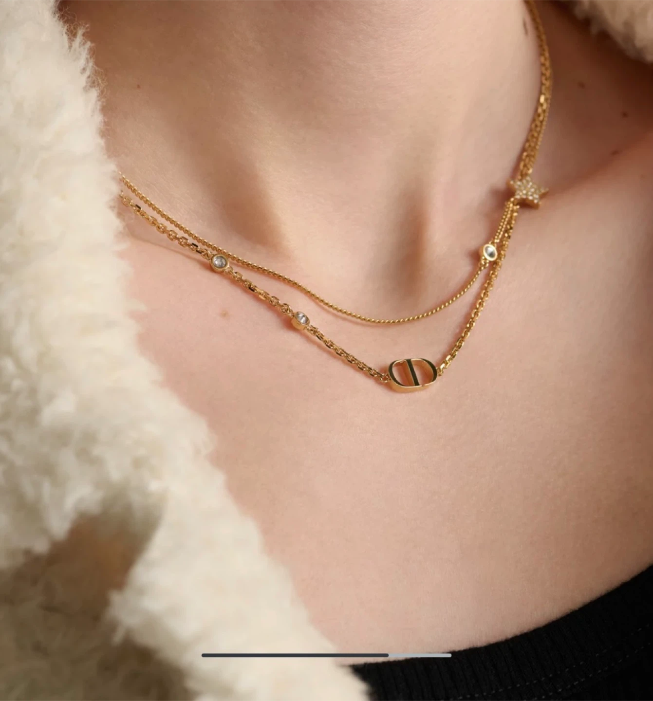 Petit CD Double Necklace
