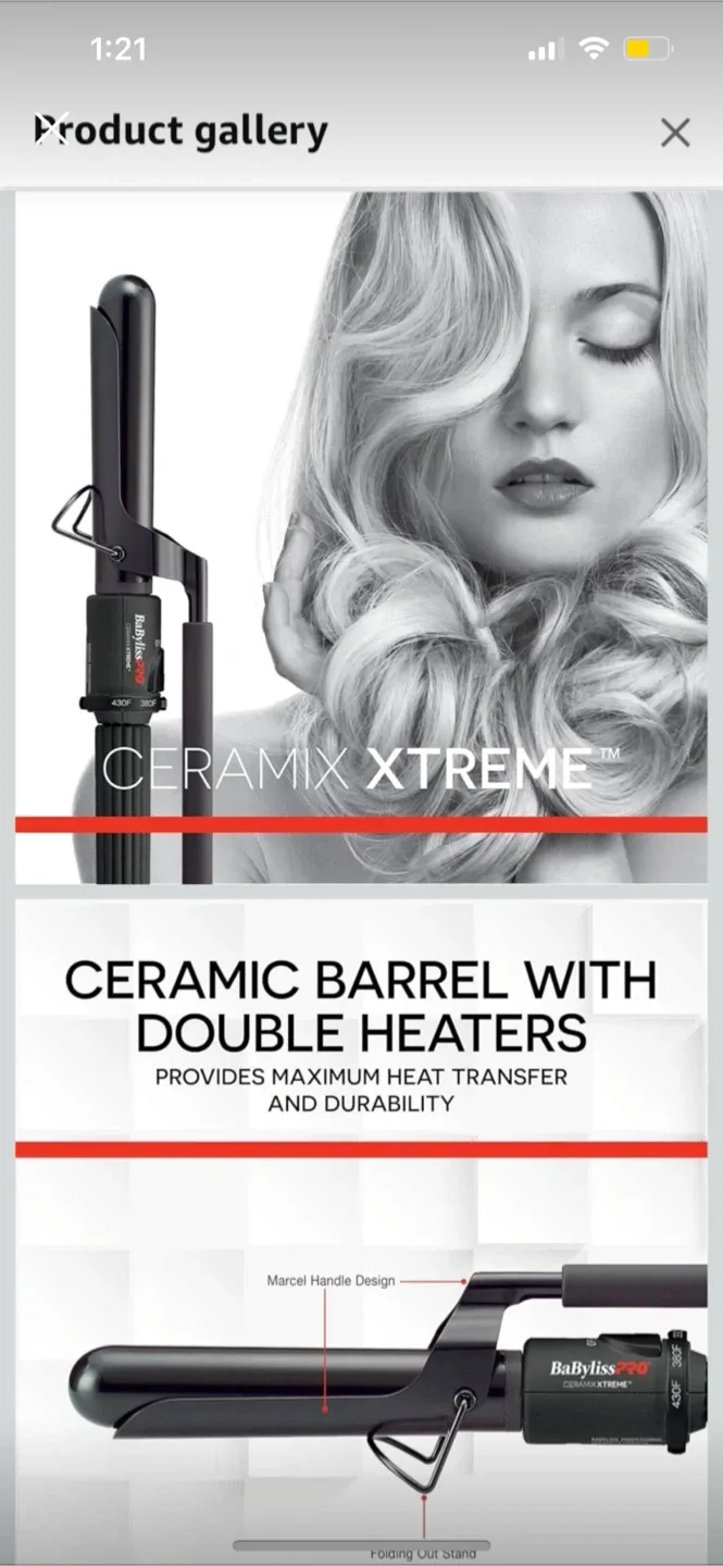 New BabylissPRO Ceramix Xtreme Curling Iron image indicator(2)