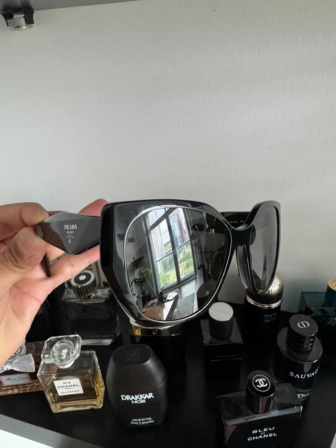 Prada Black Sunglasses with Case image indicator(3)