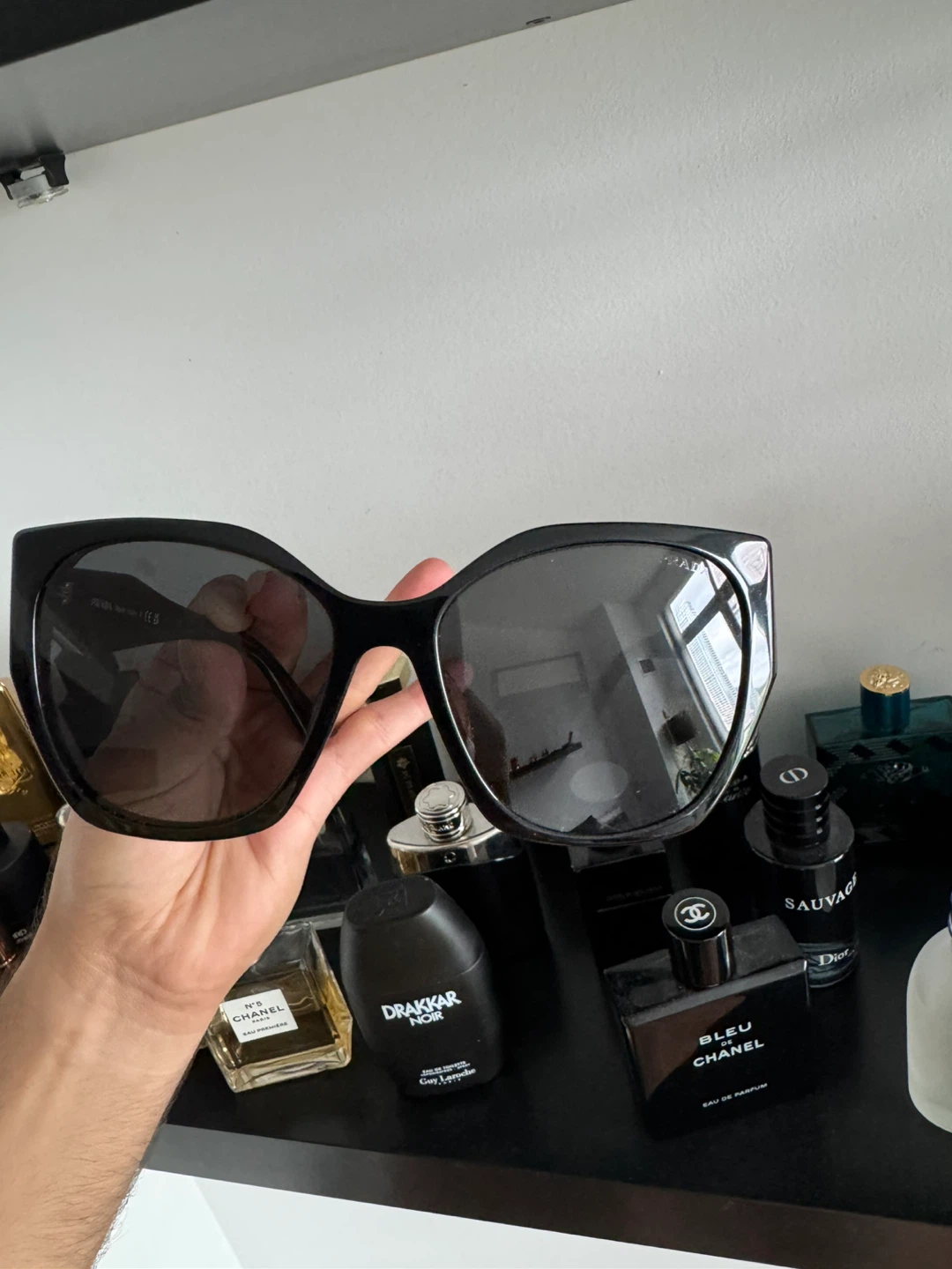 Prada Black Sunglasses with Case
