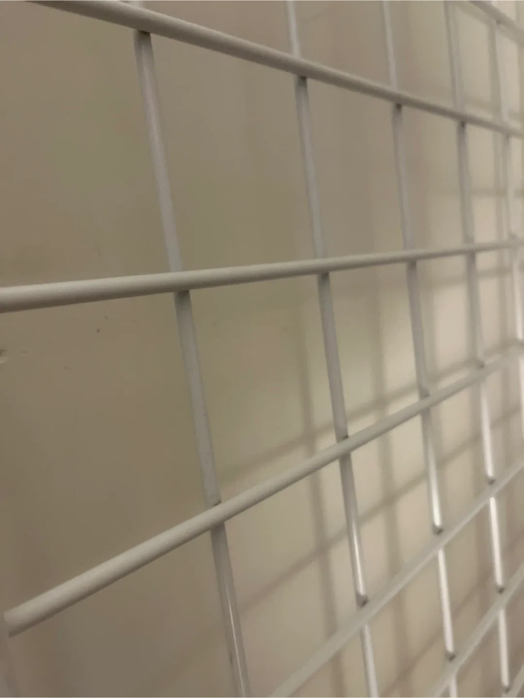 White Metal Grid Panel 8 ft tall