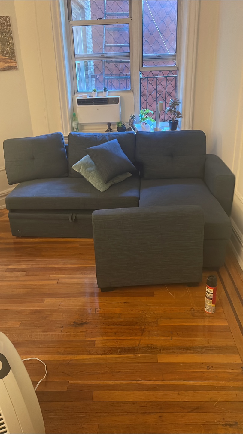 82 inch couch- sleeper sofa with storage