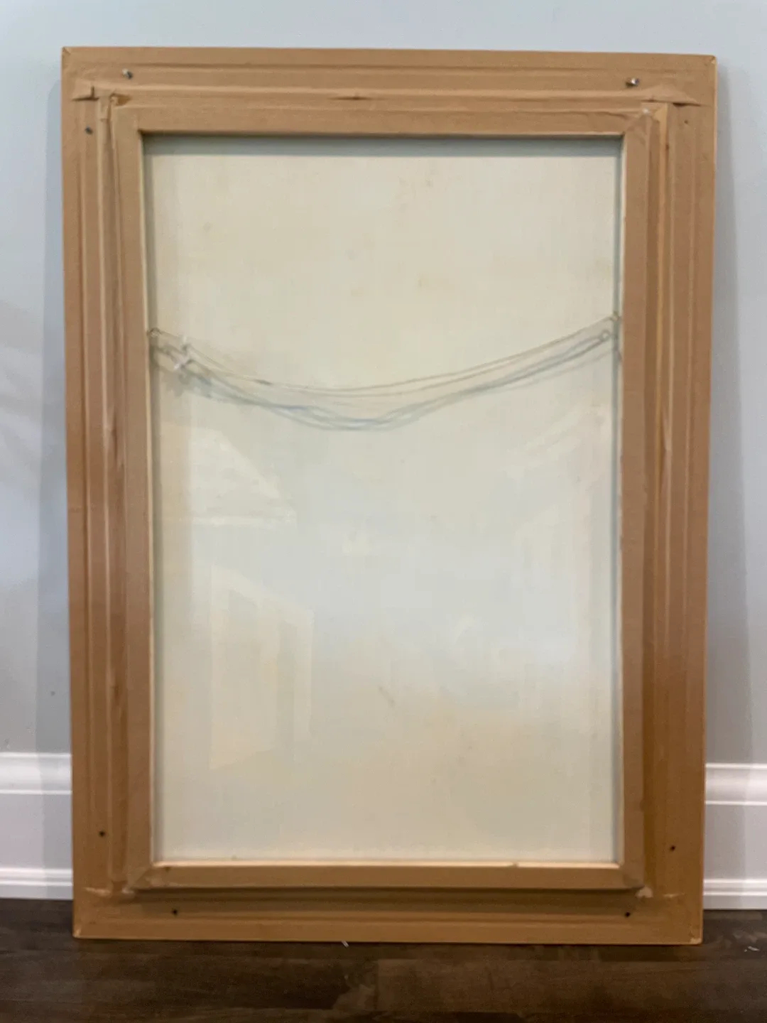 Framed oil painting of village image indicator(3)