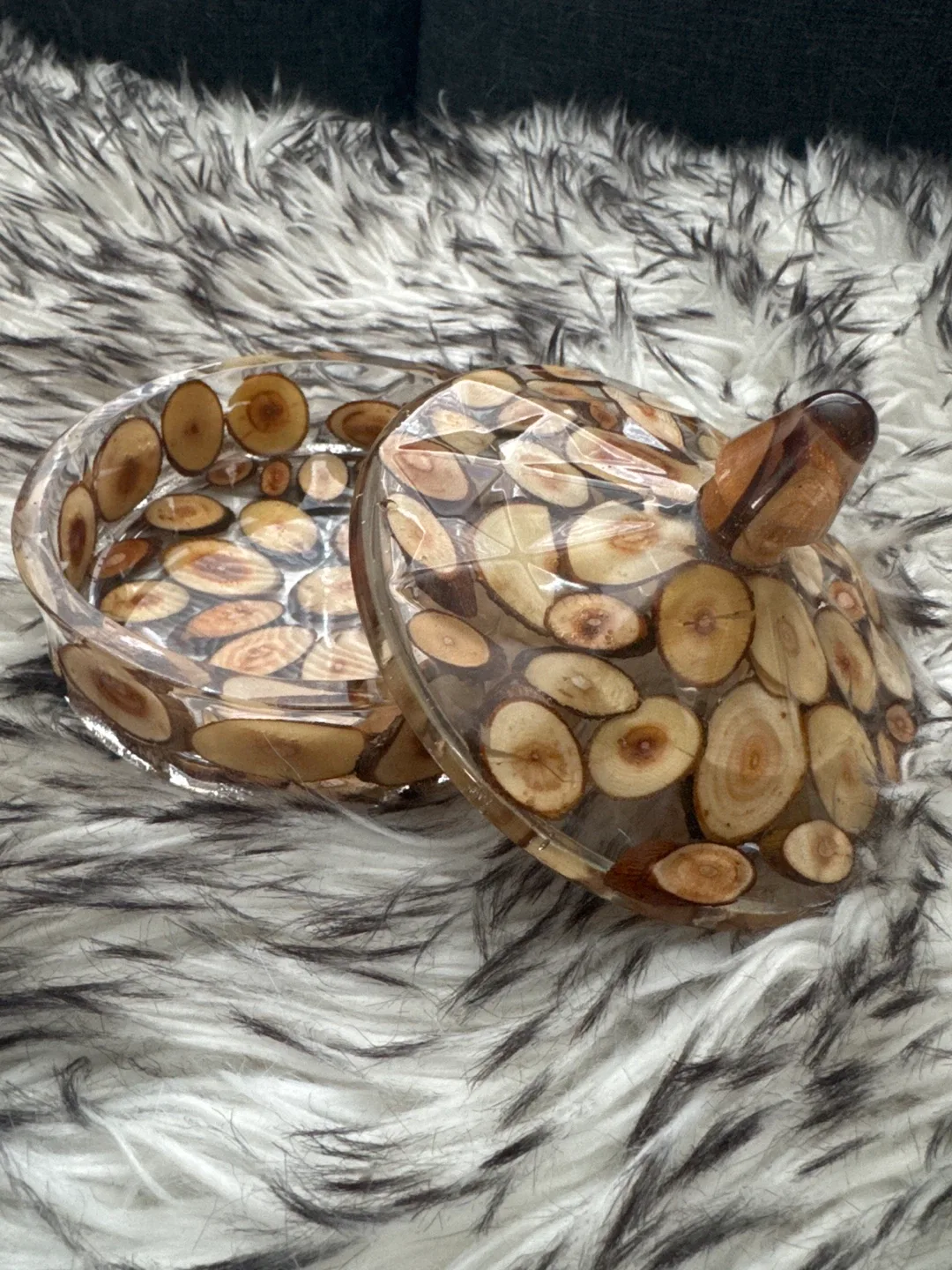 Decorative Trinket Dish with Lid thumbnail