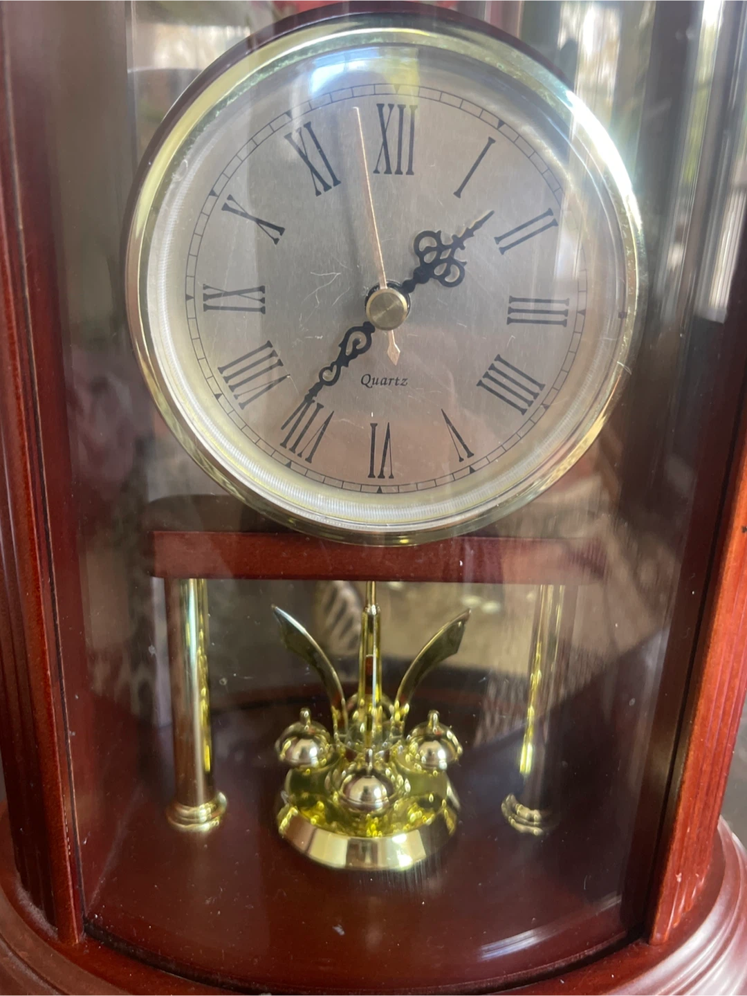 Wooden Mantel Clock with Pendulum - photo 3
