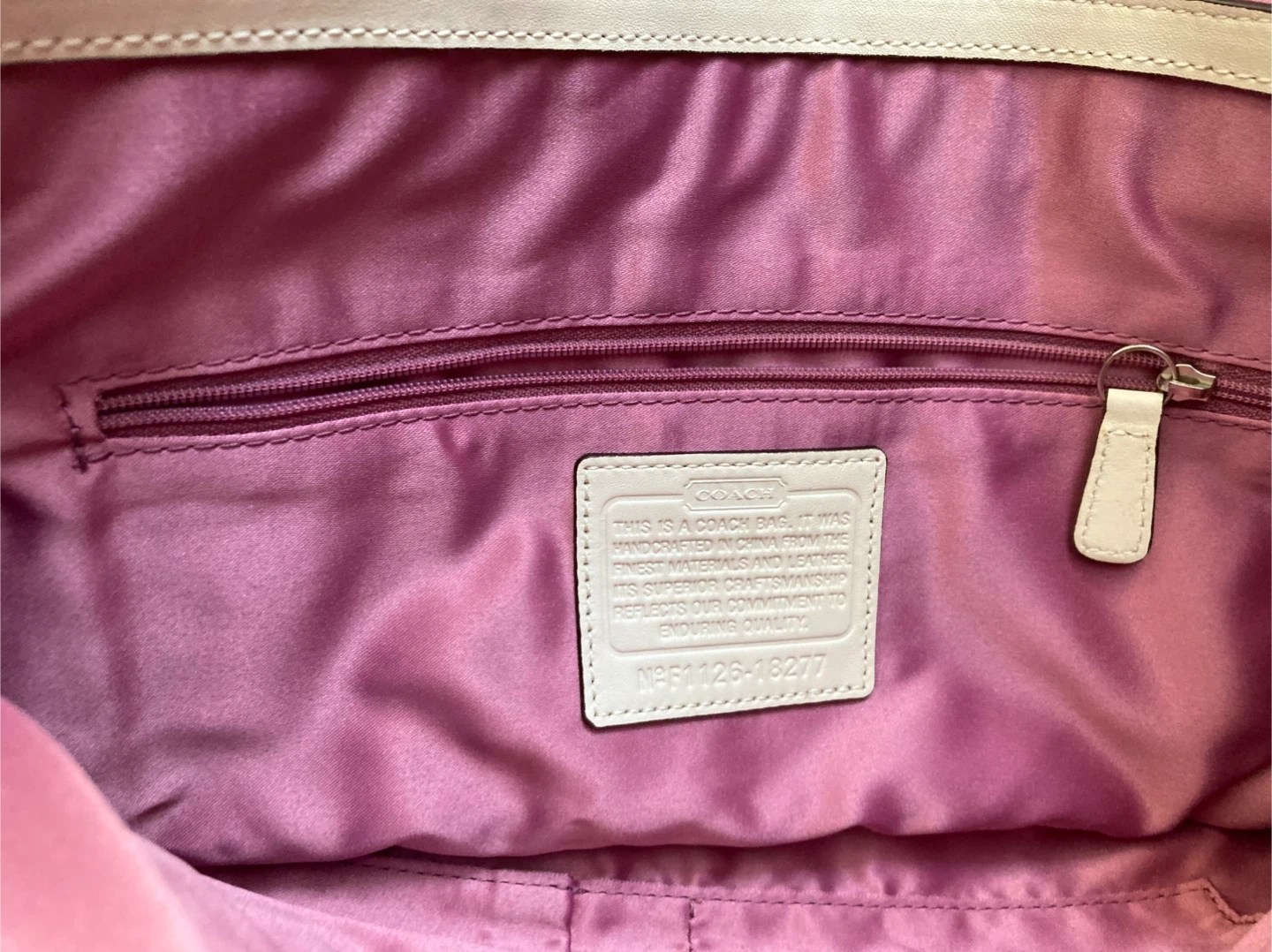 Coach Cream Leather Shoulder Bag - photo 4