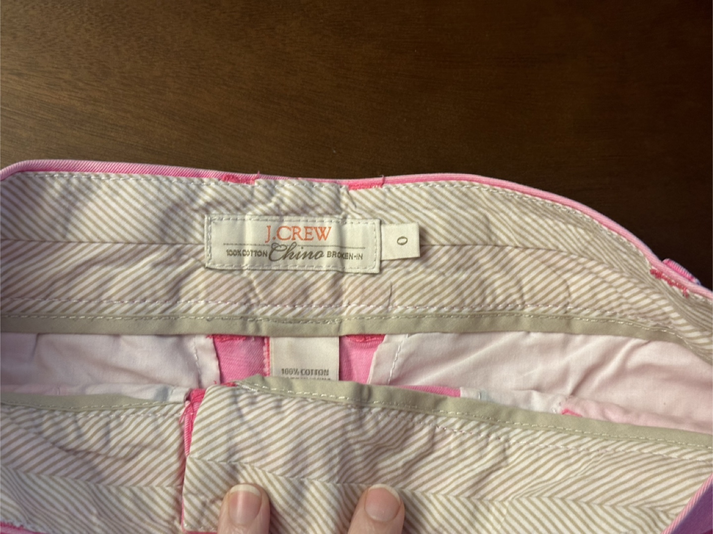 J.Crew Chino Shorts - Size 0 - Pink - photo 4