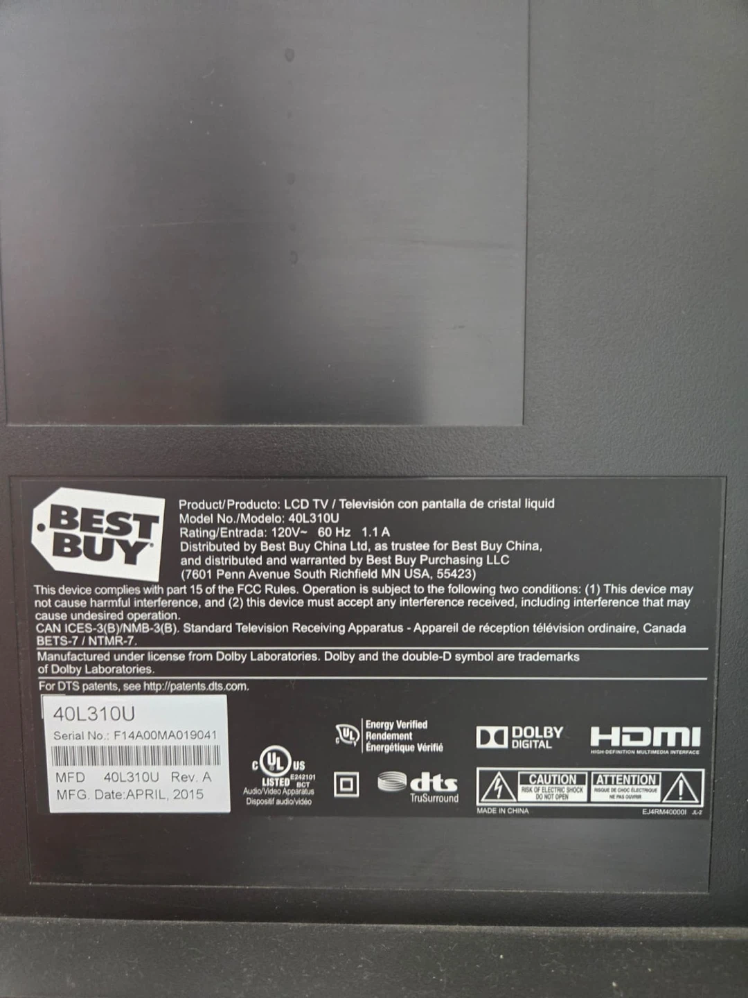 Toshiba 40L310U 40" LED TV - photo 3