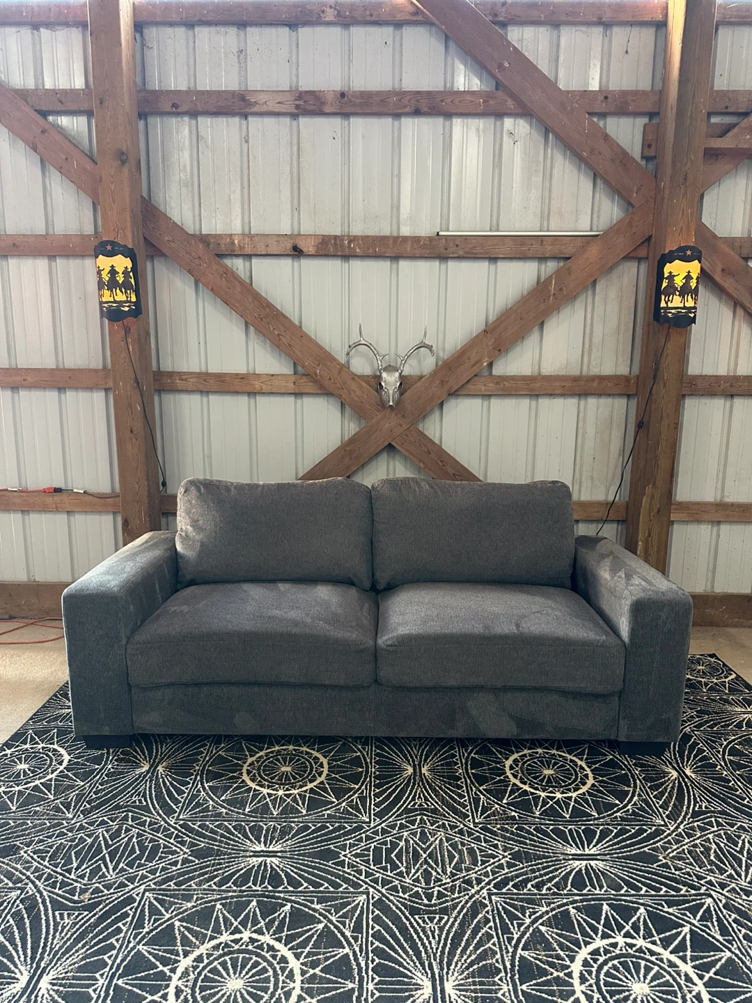*Delivery Available* Modern Grey Amazon Sofa