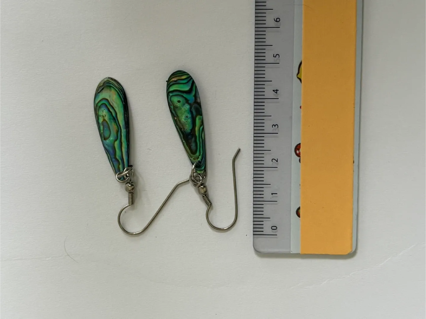 Abalone Shell Drop Earrings thumbnail
