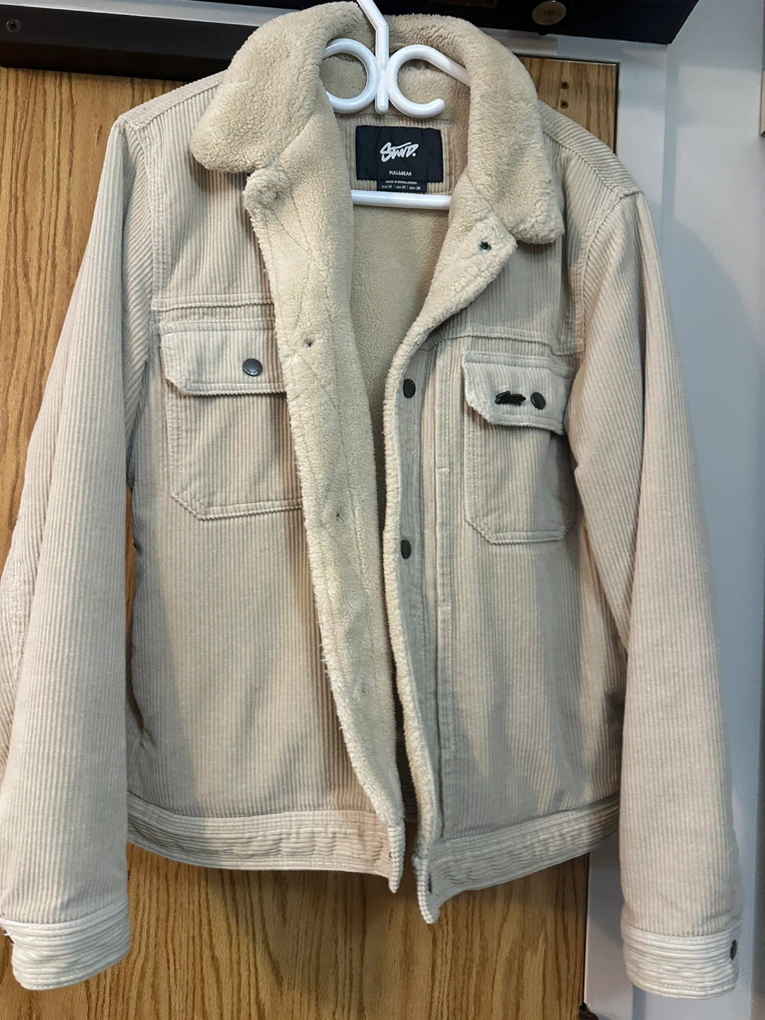 Pull&Bear Corduroy Sherpa Jacket - Size M
