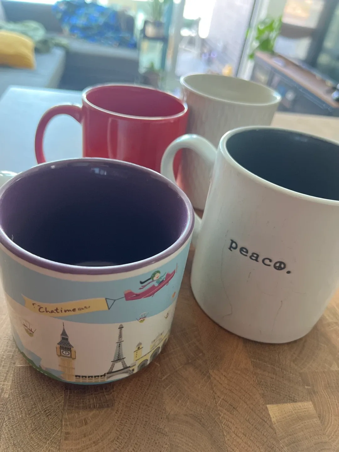 Four Assorted Coffee Mugs thumbnail