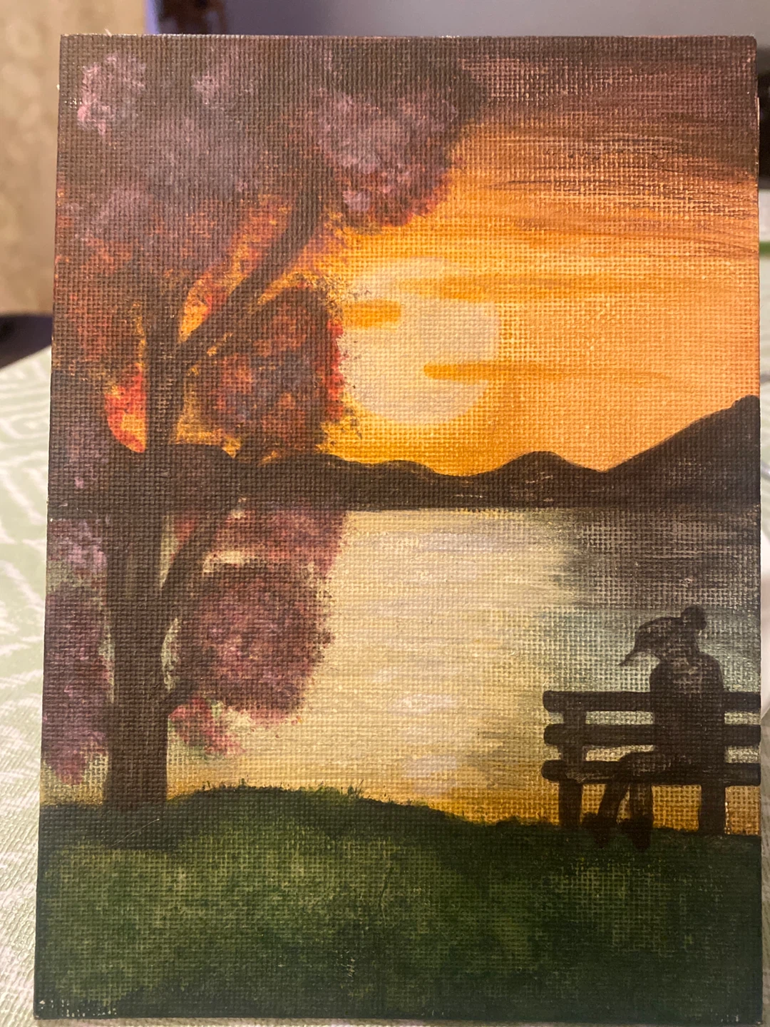 Sunset Serenity Painting – Handmade Canvas Art