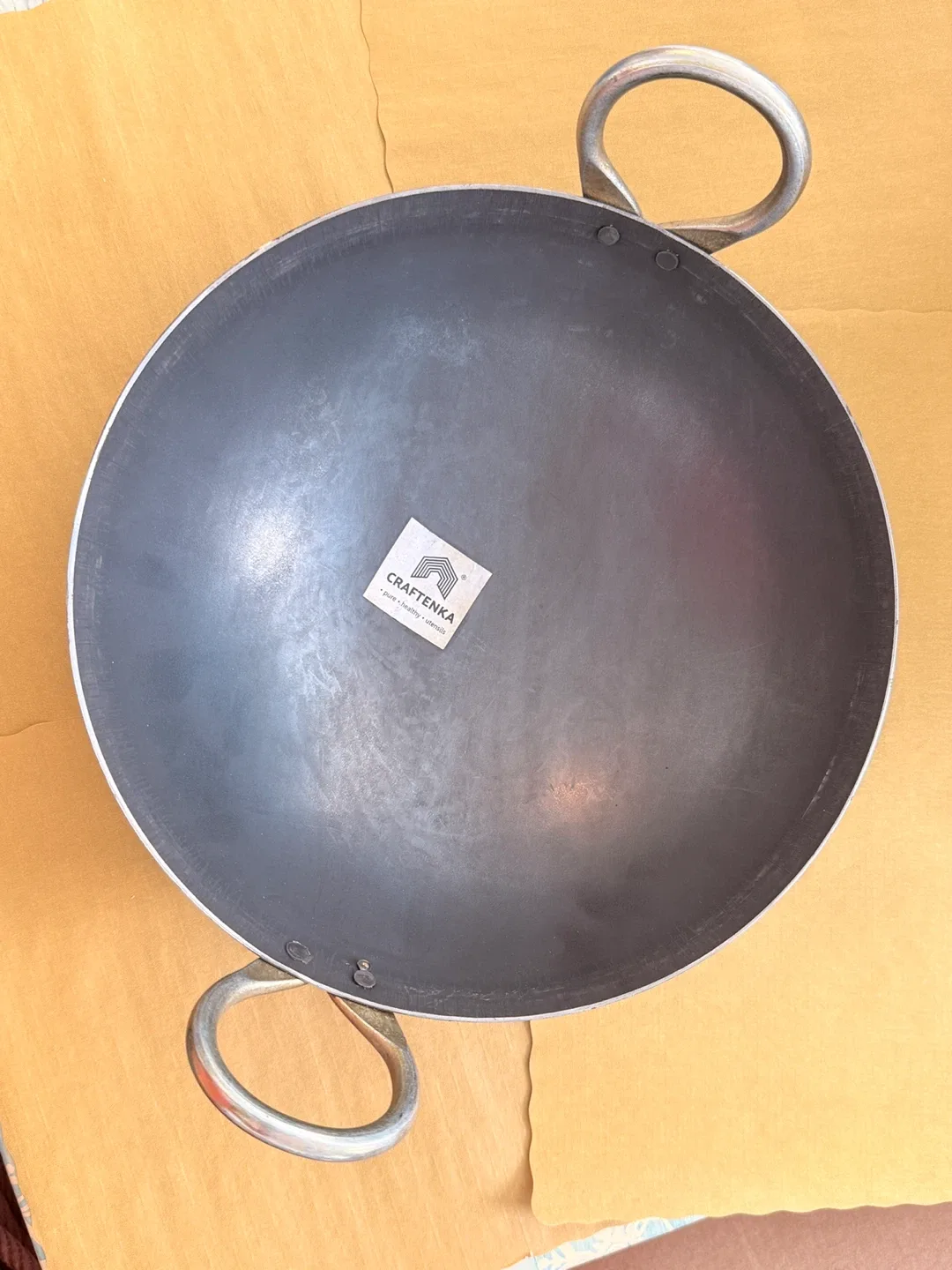 Brand new - Iron Craftenka Wok with Handles thumbnail
